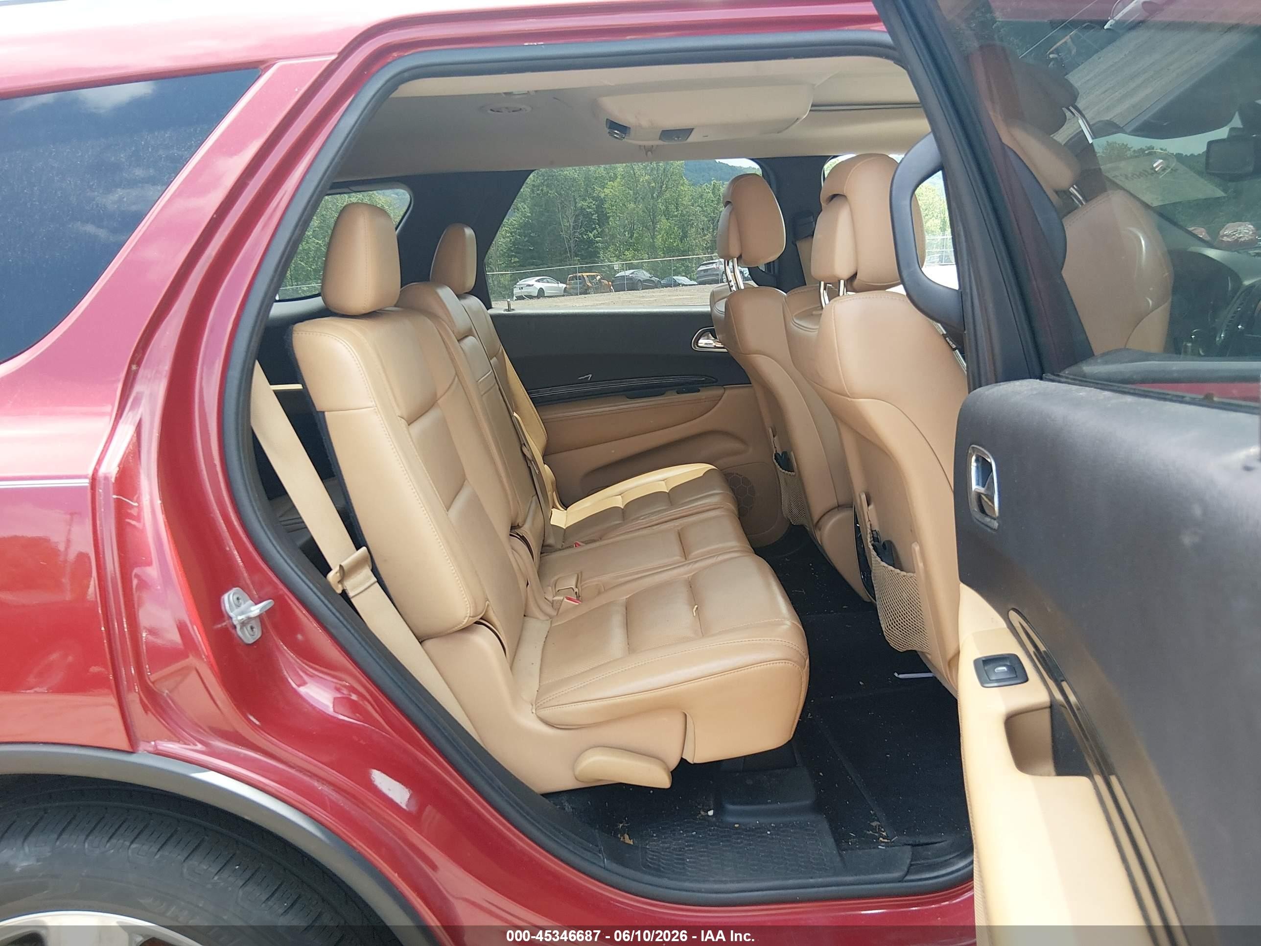 2011 Dodge Durango Citadel Красный vin: 1D4SE5GT4BC613993