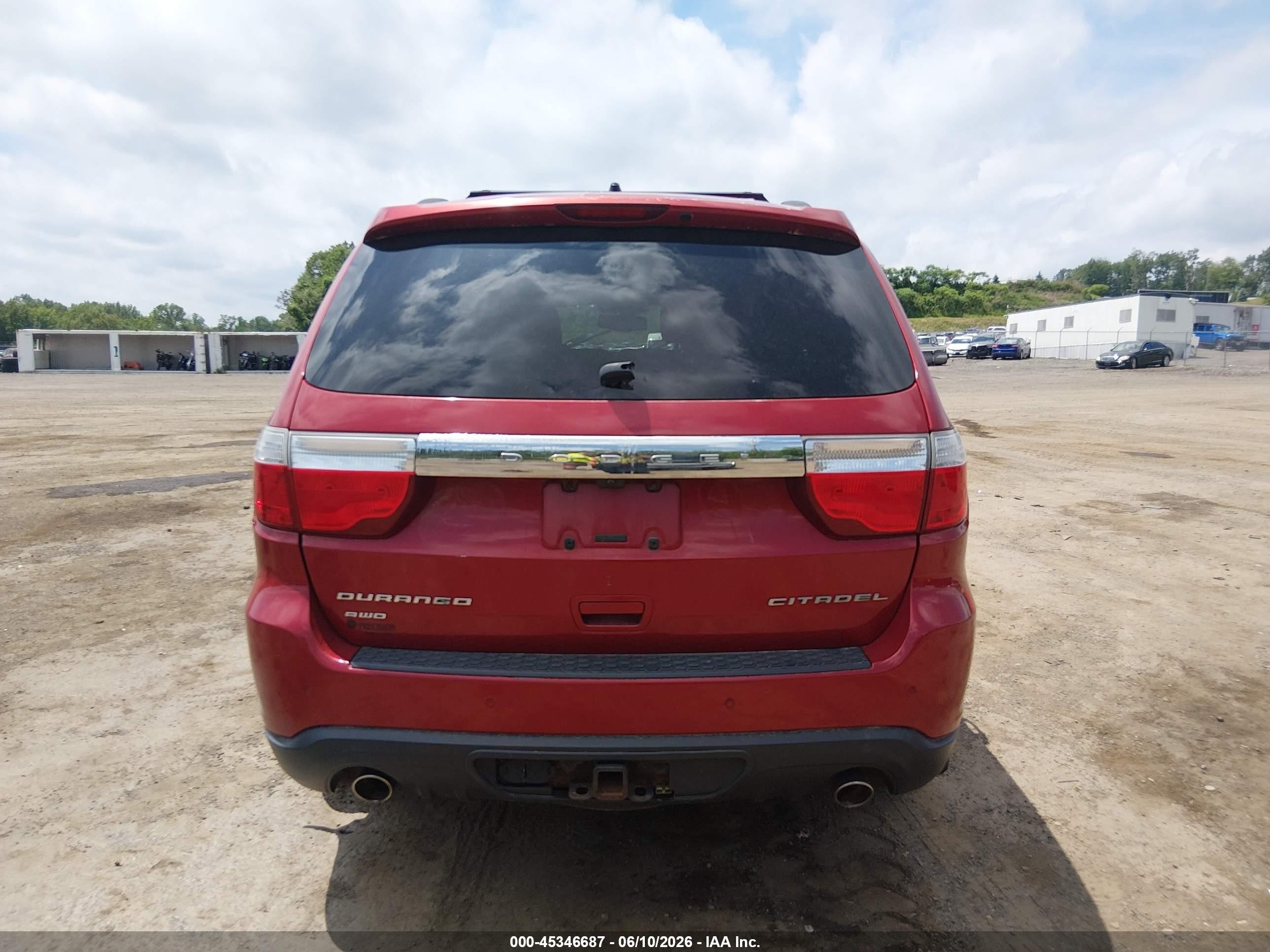 2011 Dodge Durango Citadel Красный vin: 1D4SE5GT4BC613993