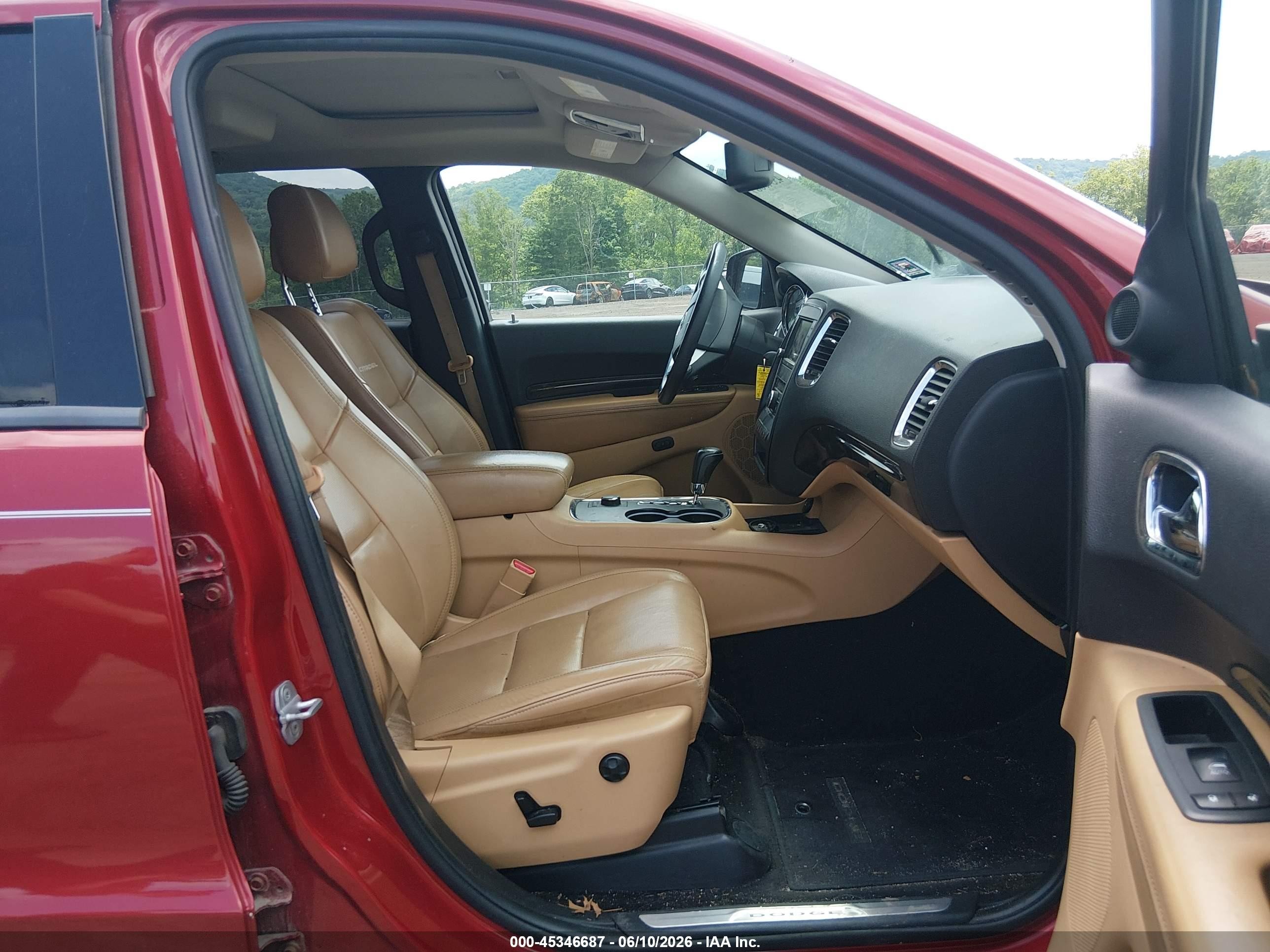 2011 Dodge Durango Citadel Красный vin: 1D4SE5GT4BC613993