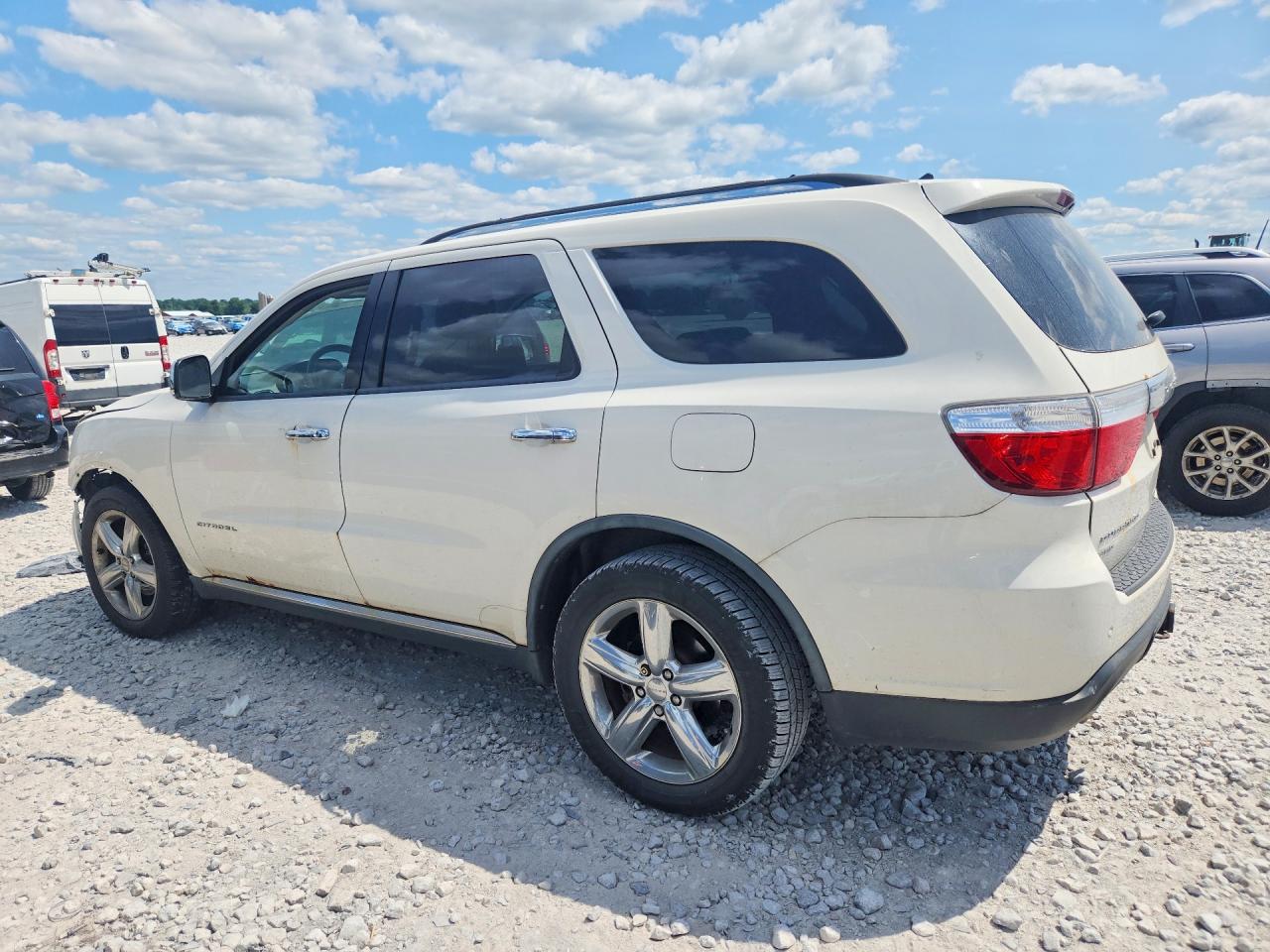 2011 Dodge Durango Citadel White vin: 1D4SE5GT5BC614537