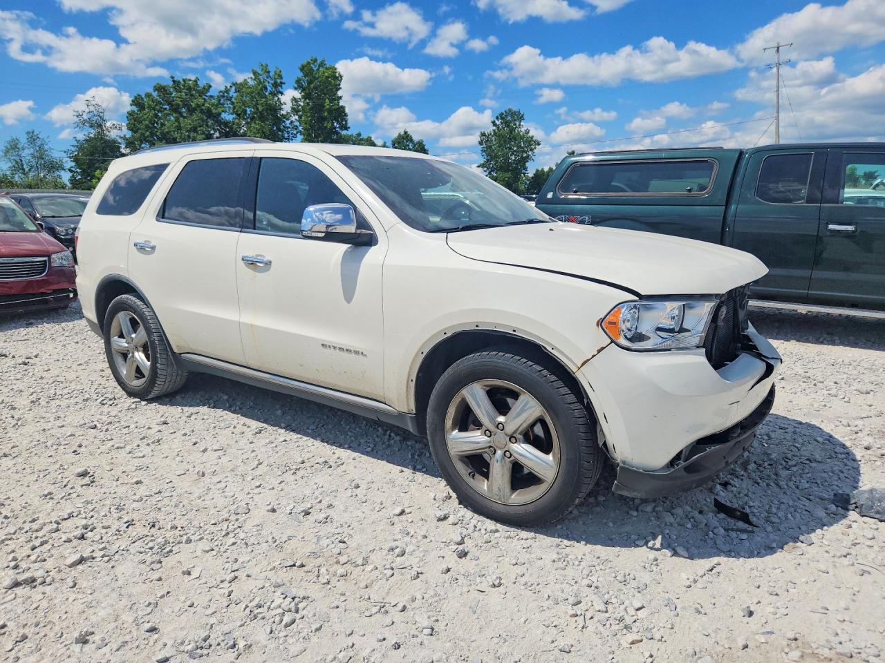 2011 Dodge Durango Citadel White vin: 1D4SE5GT5BC614537