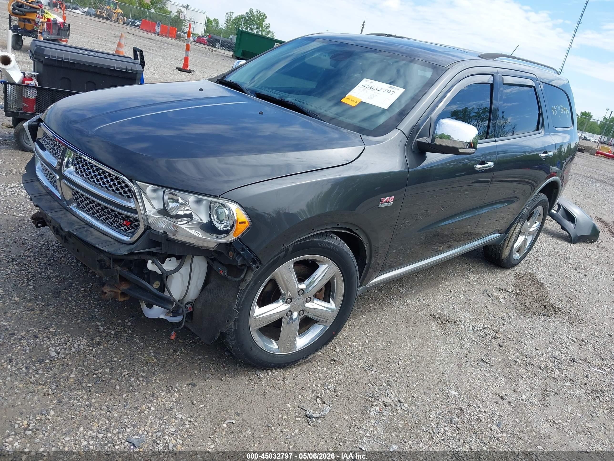 2011 Dodge Durango Citadel Черный vin: 1D4SE5GT5BC650020