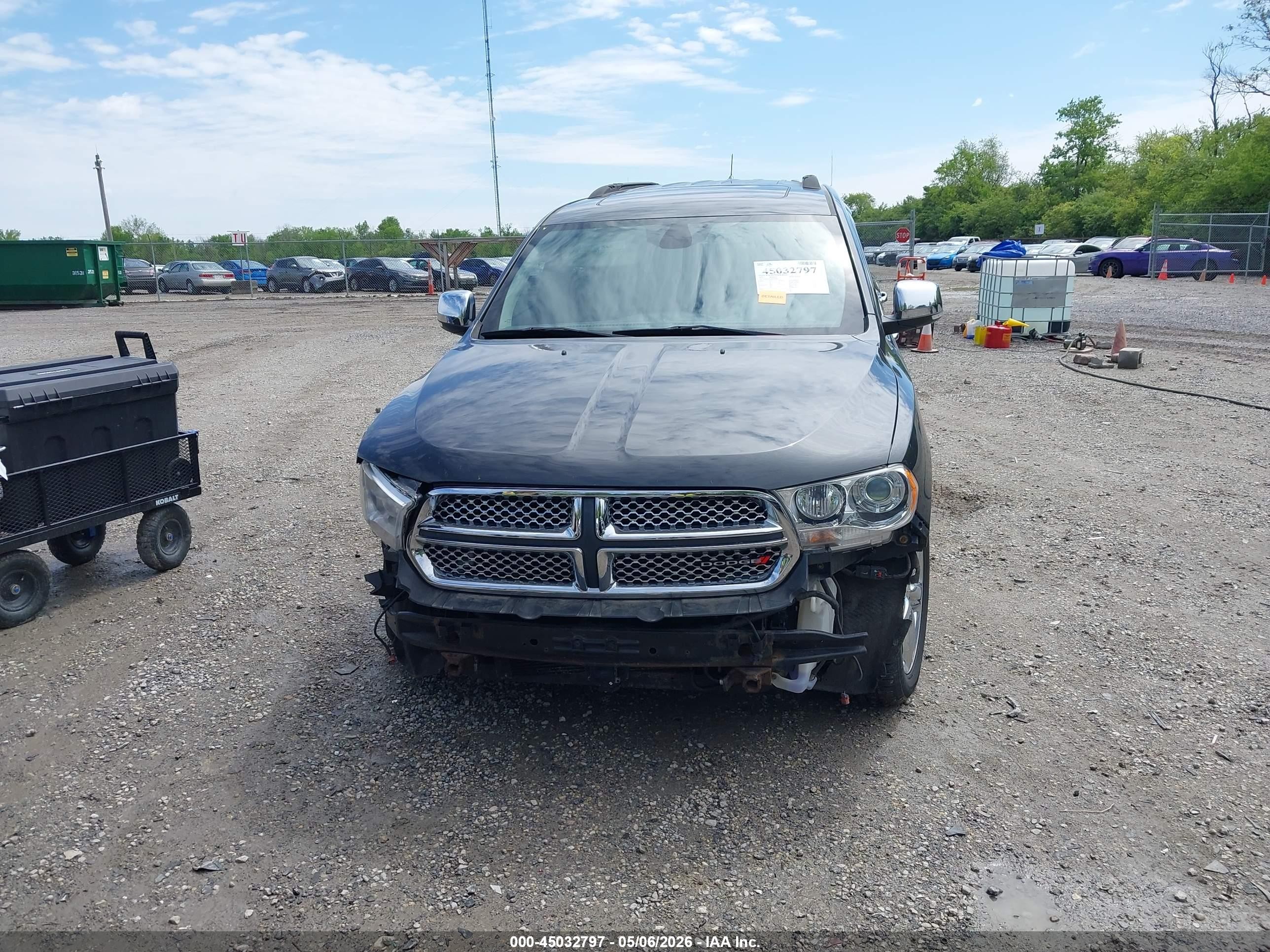 2011 Dodge Durango Citadel Черный vin: 1D4SE5GT5BC650020