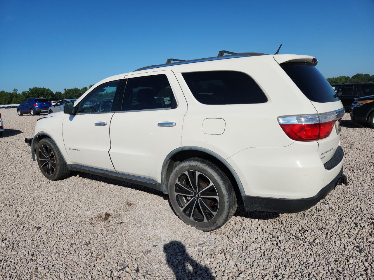 2011 Dodge Durango Citadel White vin: 1D4SE5GT7BC695122
