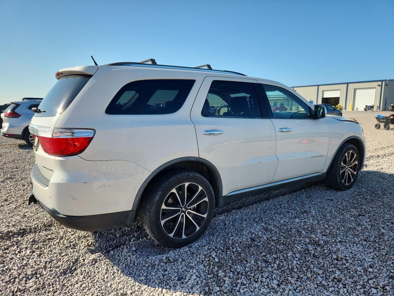 2011 Dodge Durango Citadel White vin: 1D4SE5GT7BC695122