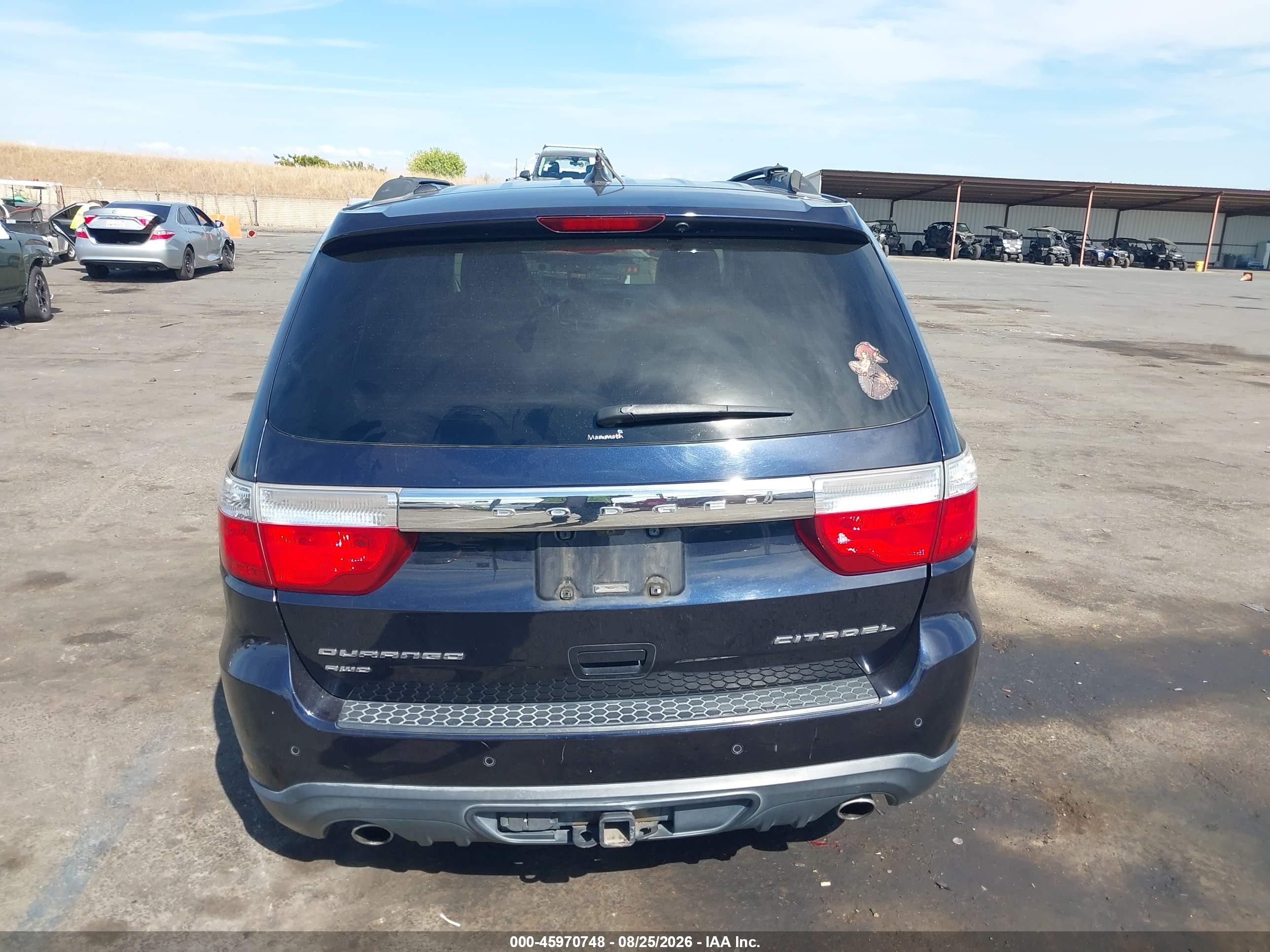 2011 Dodge Durango Citadel Blue vin: 1D4SE5GT7BC700268