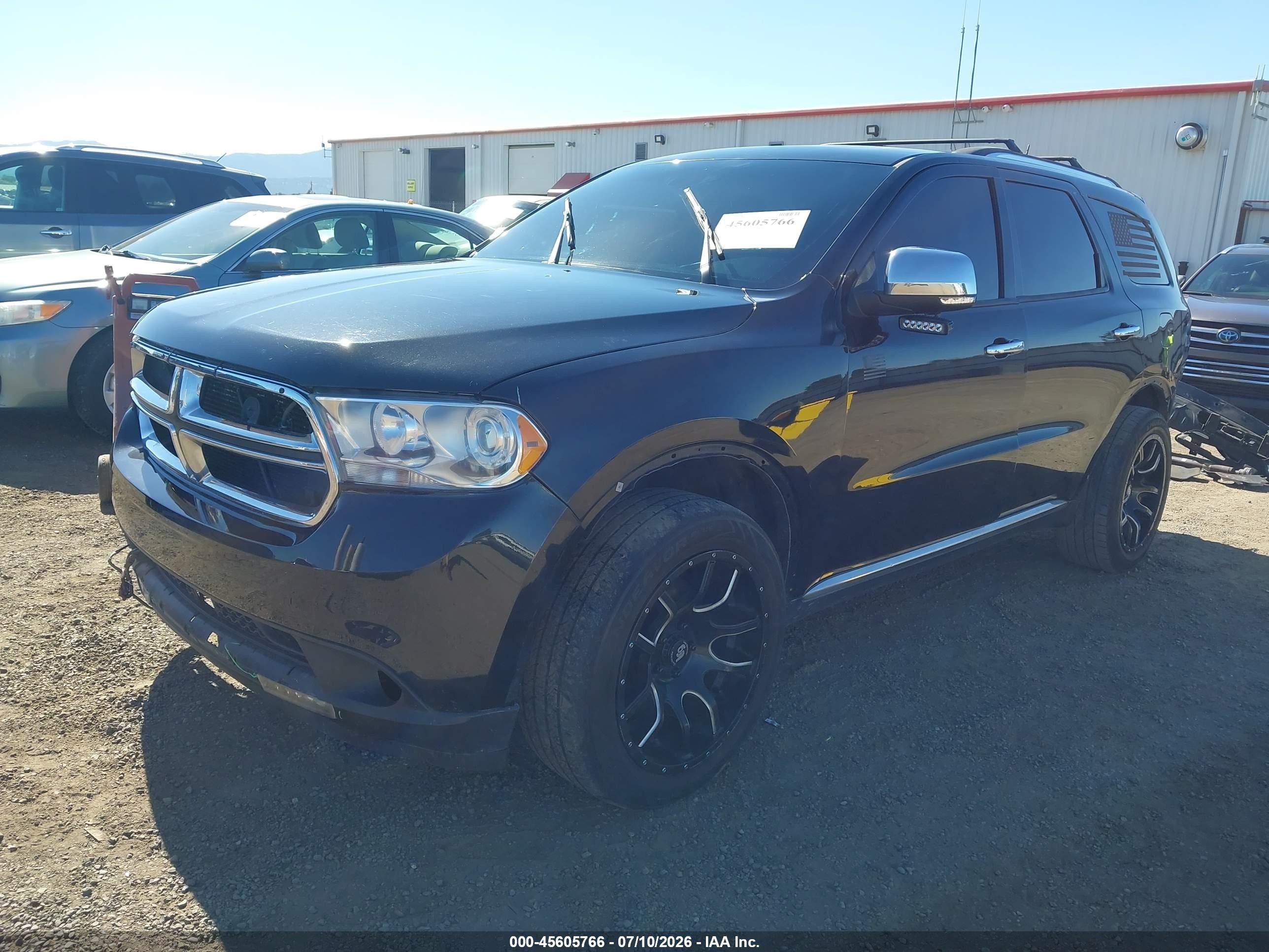 2011 Dodge Durango Citadel Черный vin: 1D4SE5GT9BC628103