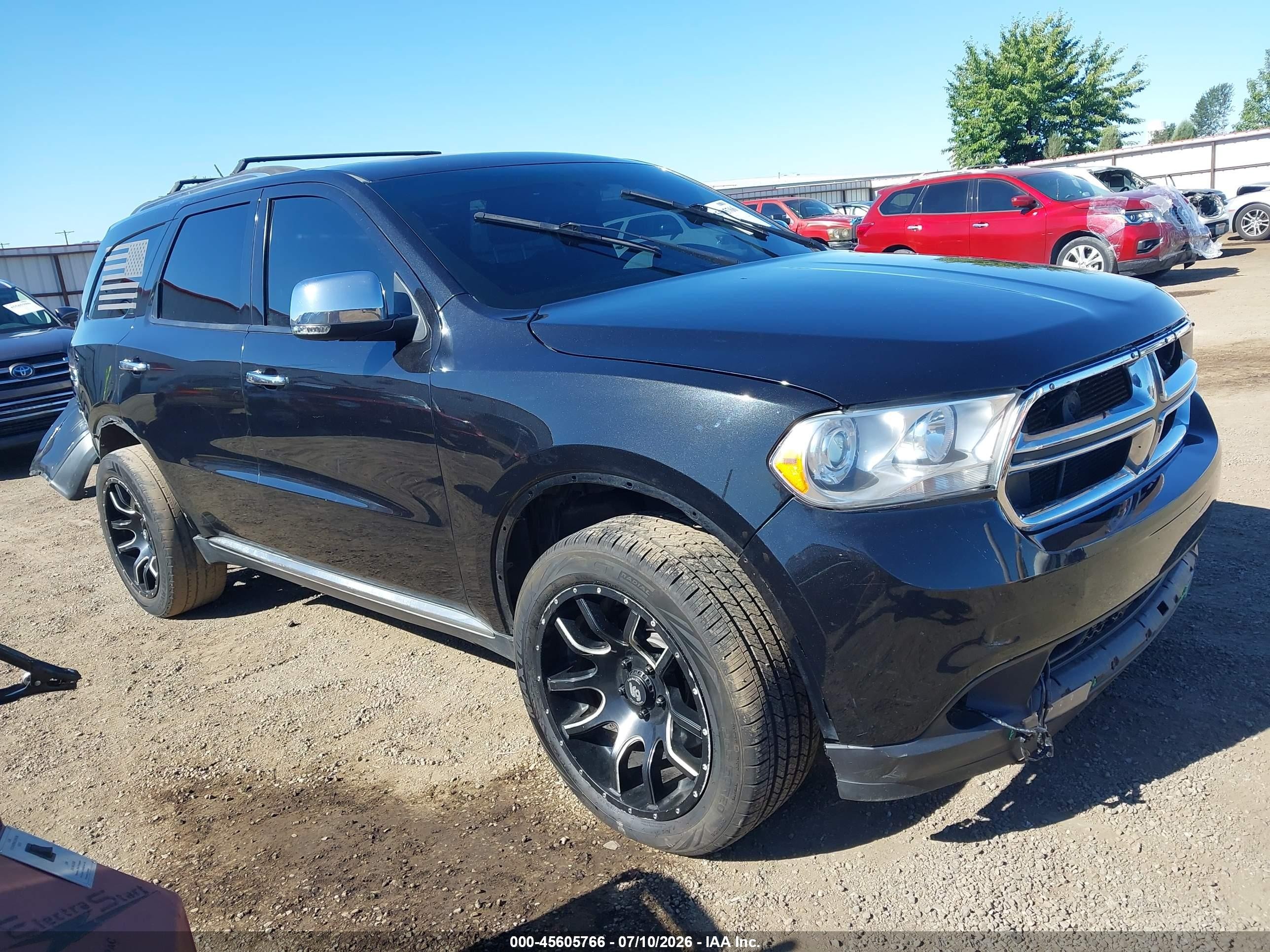 2011 Dodge Durango Citadel Черный vin: 1D4SE5GT9BC628103