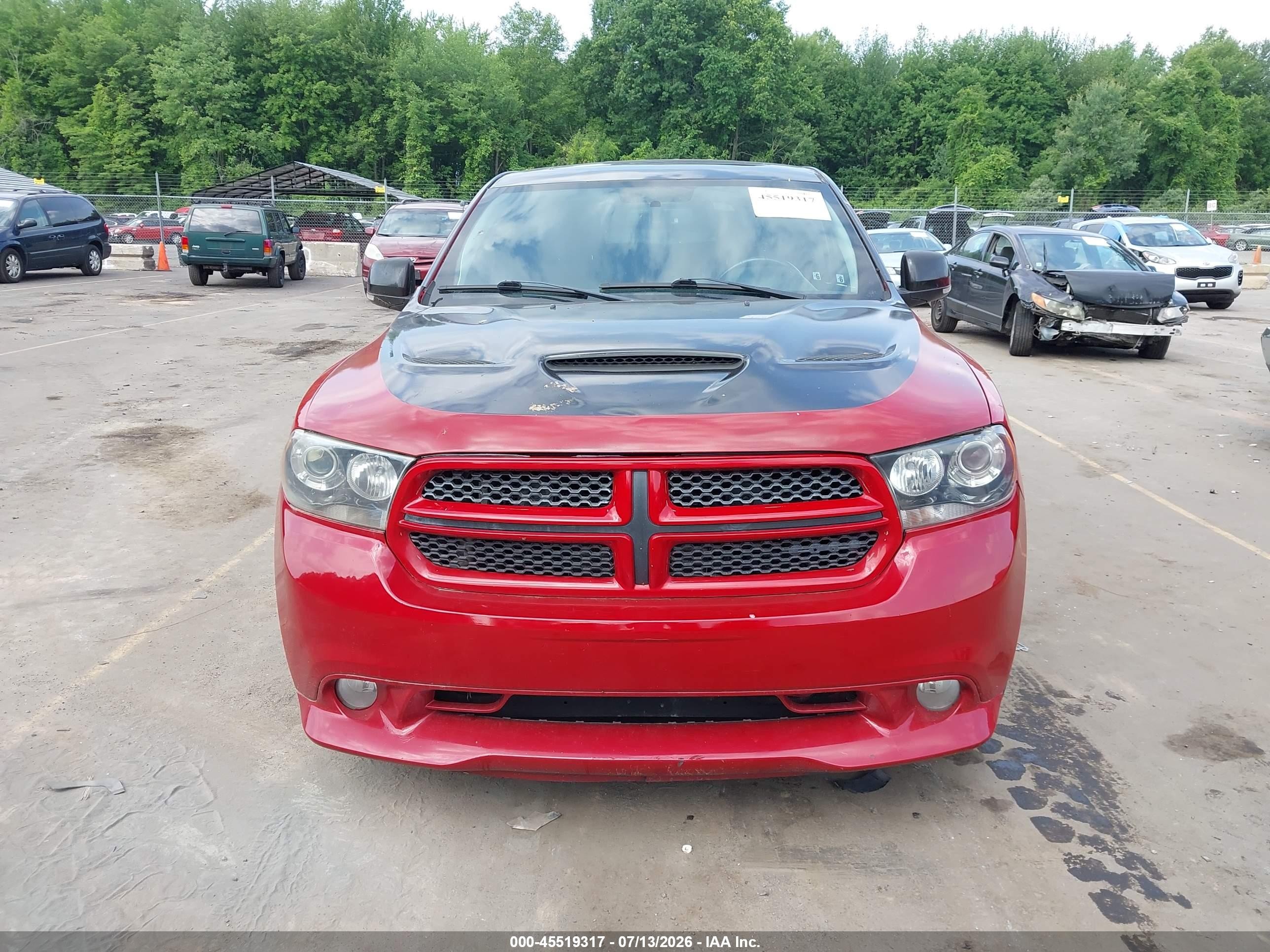2011 Dodge Durango R/t Red vin: 1D4SE6GT6BC683212