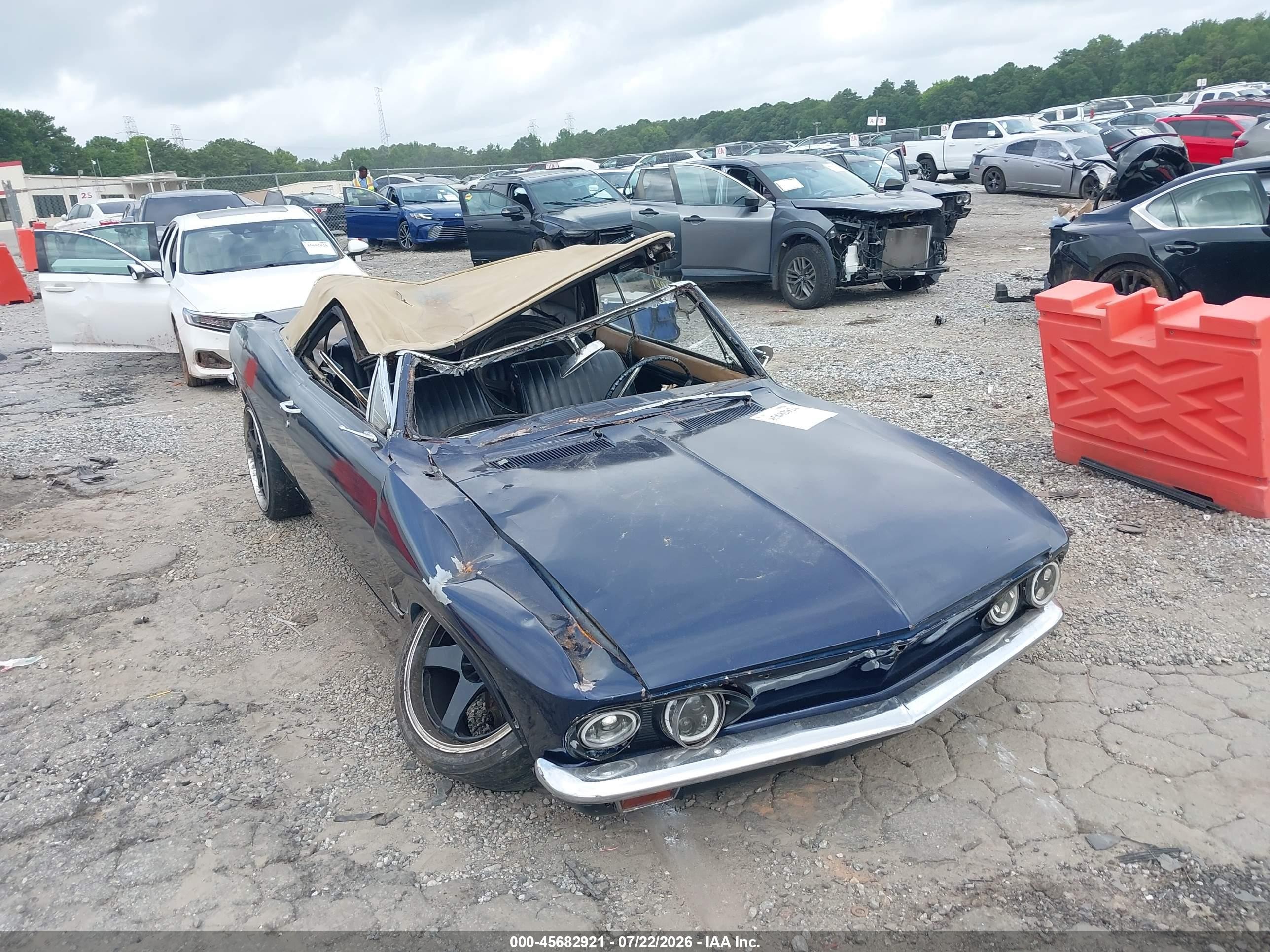 1970 Chevrolet Corvair Monz Dark Blue vin: 1D5675W201308