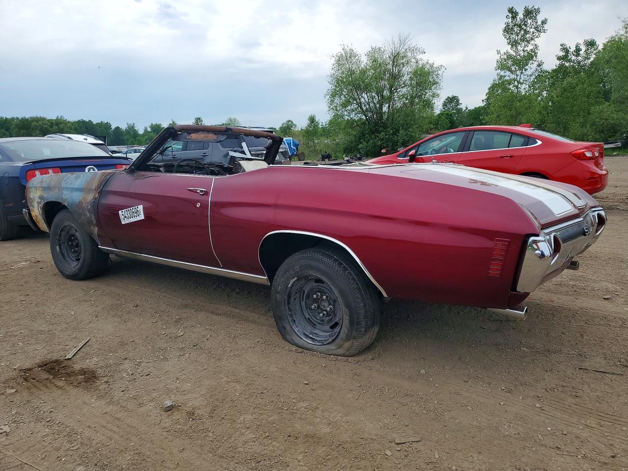 1972 Chevrolet Ss Red vin: 1D67H2B557016