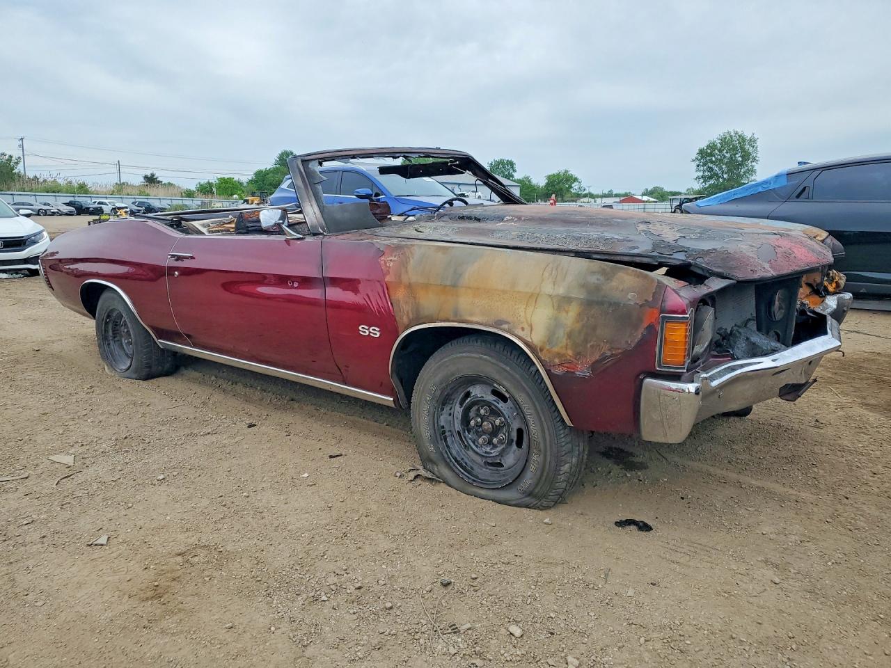 1972 Chevrolet Ss Red vin: 1D67H2B557016