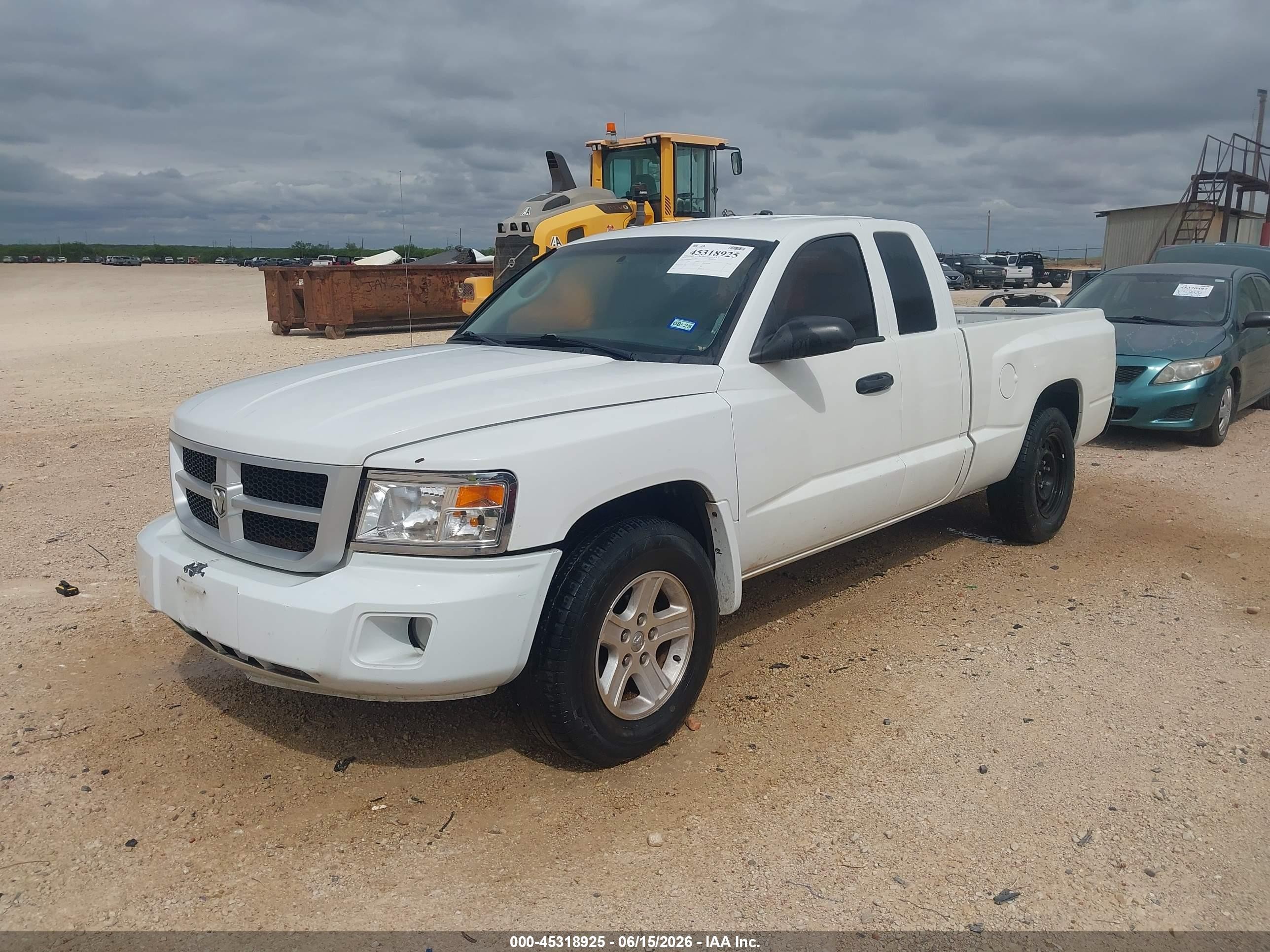 2010 Dodge Dakota Bighorn/lonestar White vin: 1D7CE3BKXAS199438