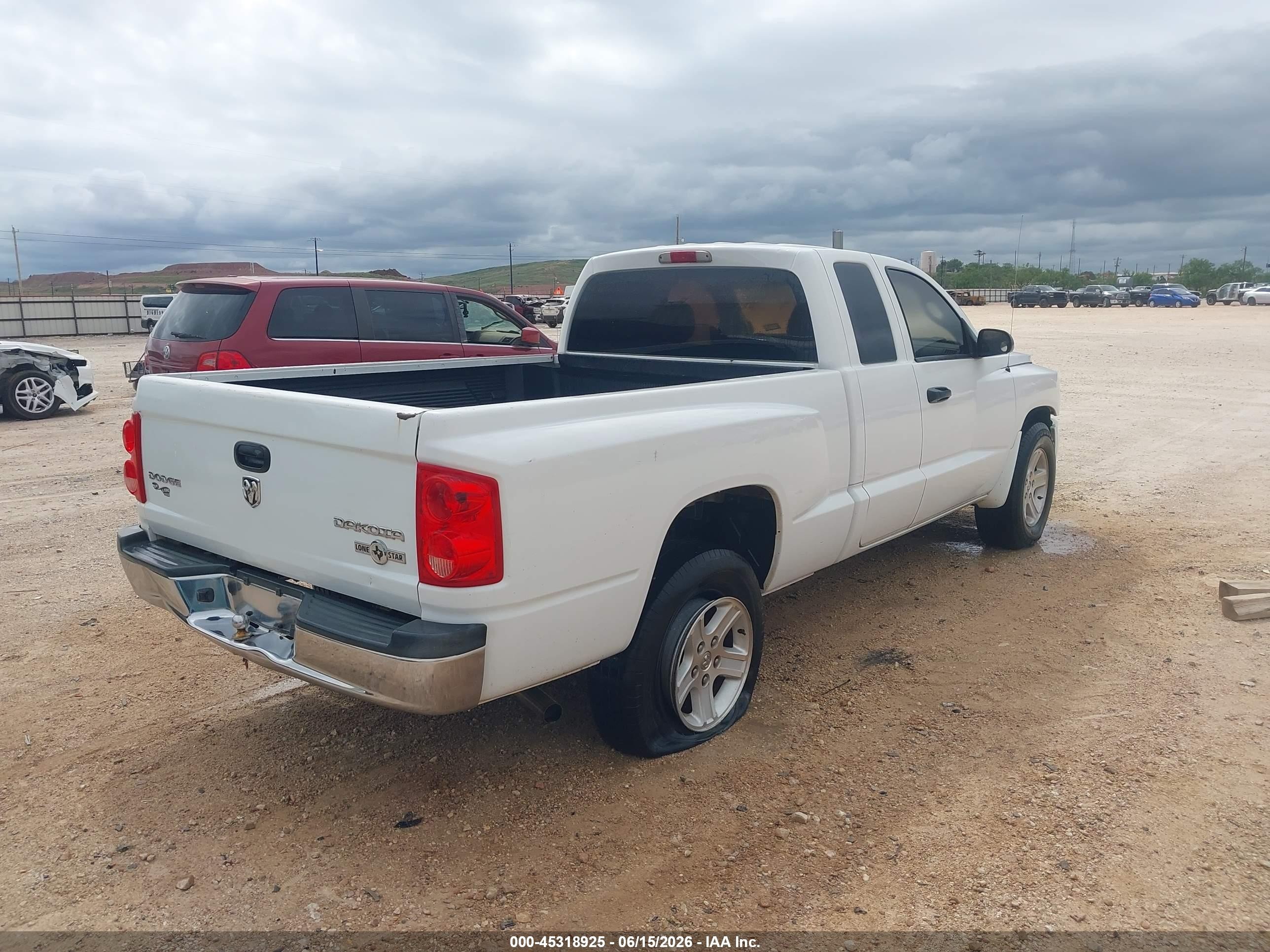 2010 Dodge Dakota Bighorn/lonestar White vin: 1D7CE3BKXAS199438