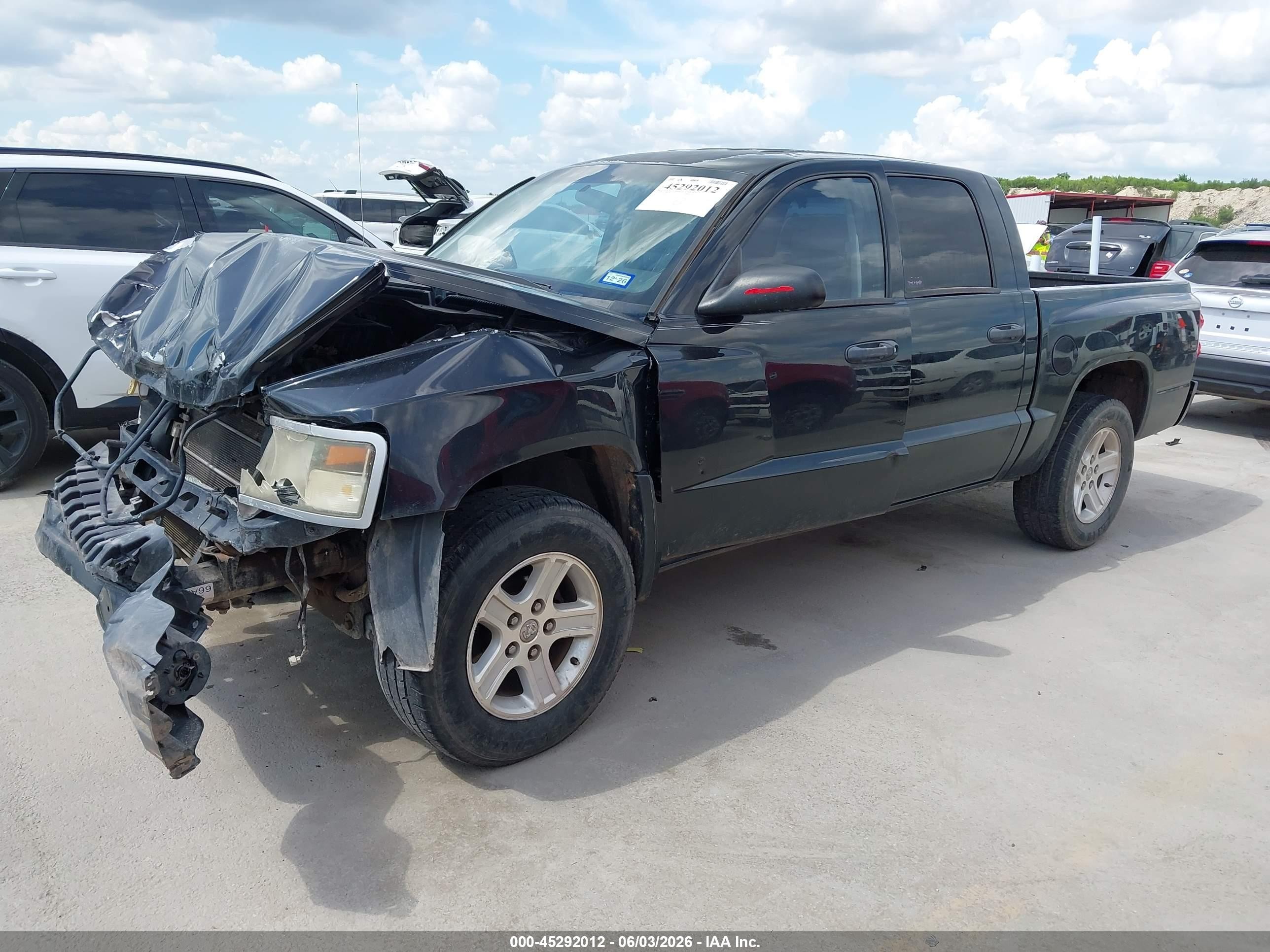 2010 Dodge Dakota Bighorn/lonestar Black vin: 1D7CE3GK4AS225377