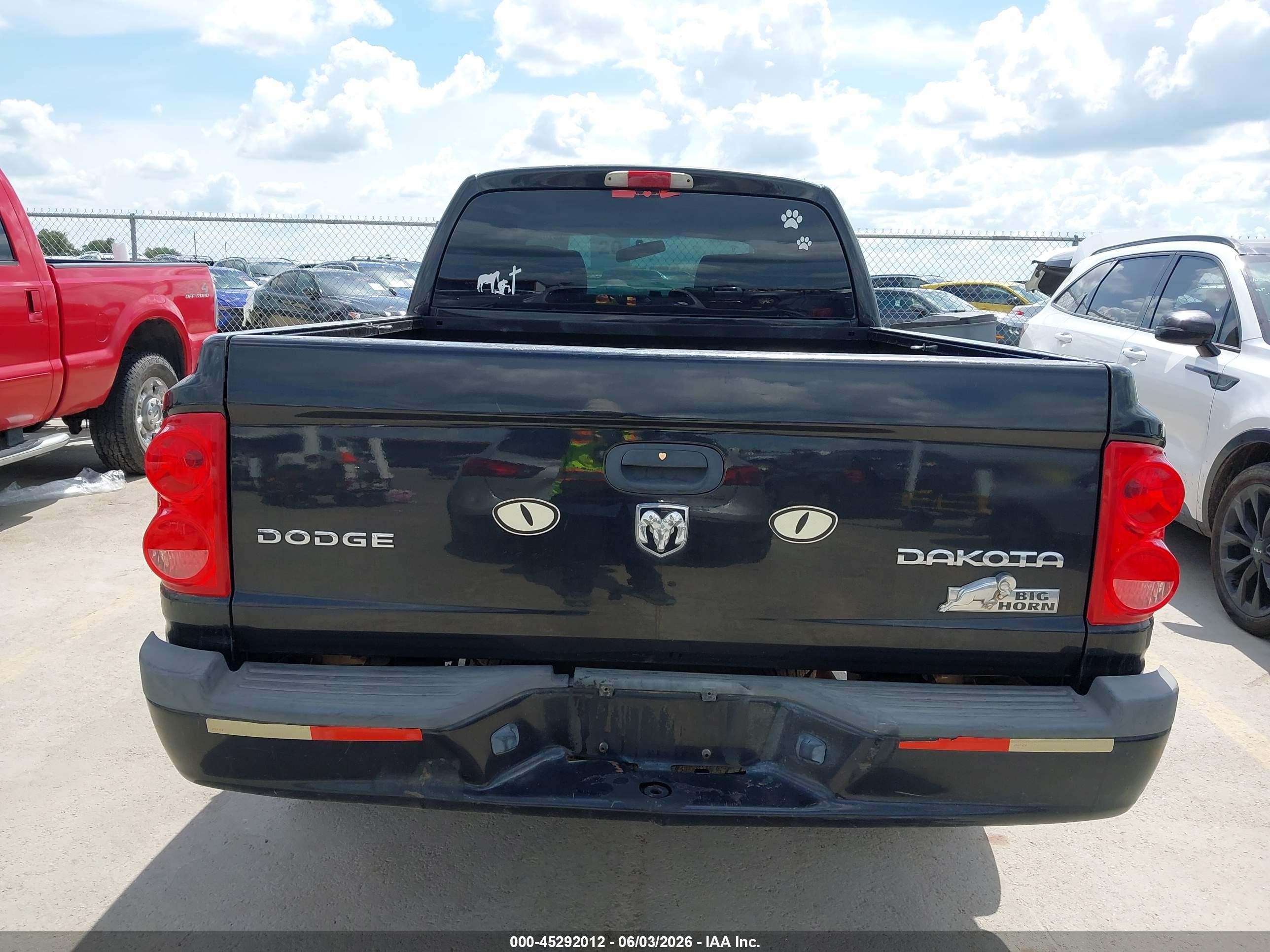 2010 Dodge Dakota Bighorn/lonestar Black vin: 1D7CE3GK4AS225377