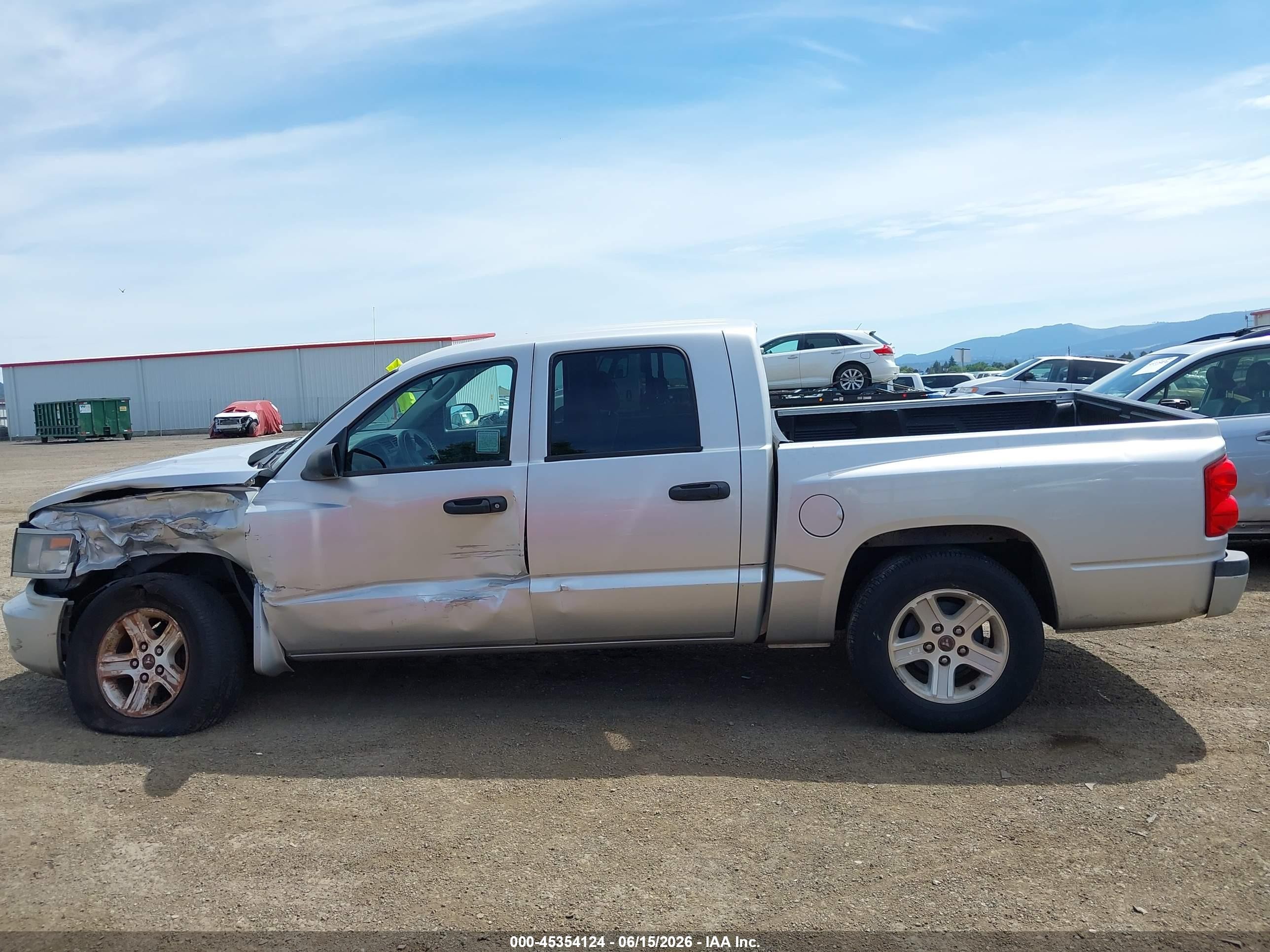 2010 Dodge Dakota Bighorn/lonestar Серебряный vin: 1D7CE3GK9AS172997