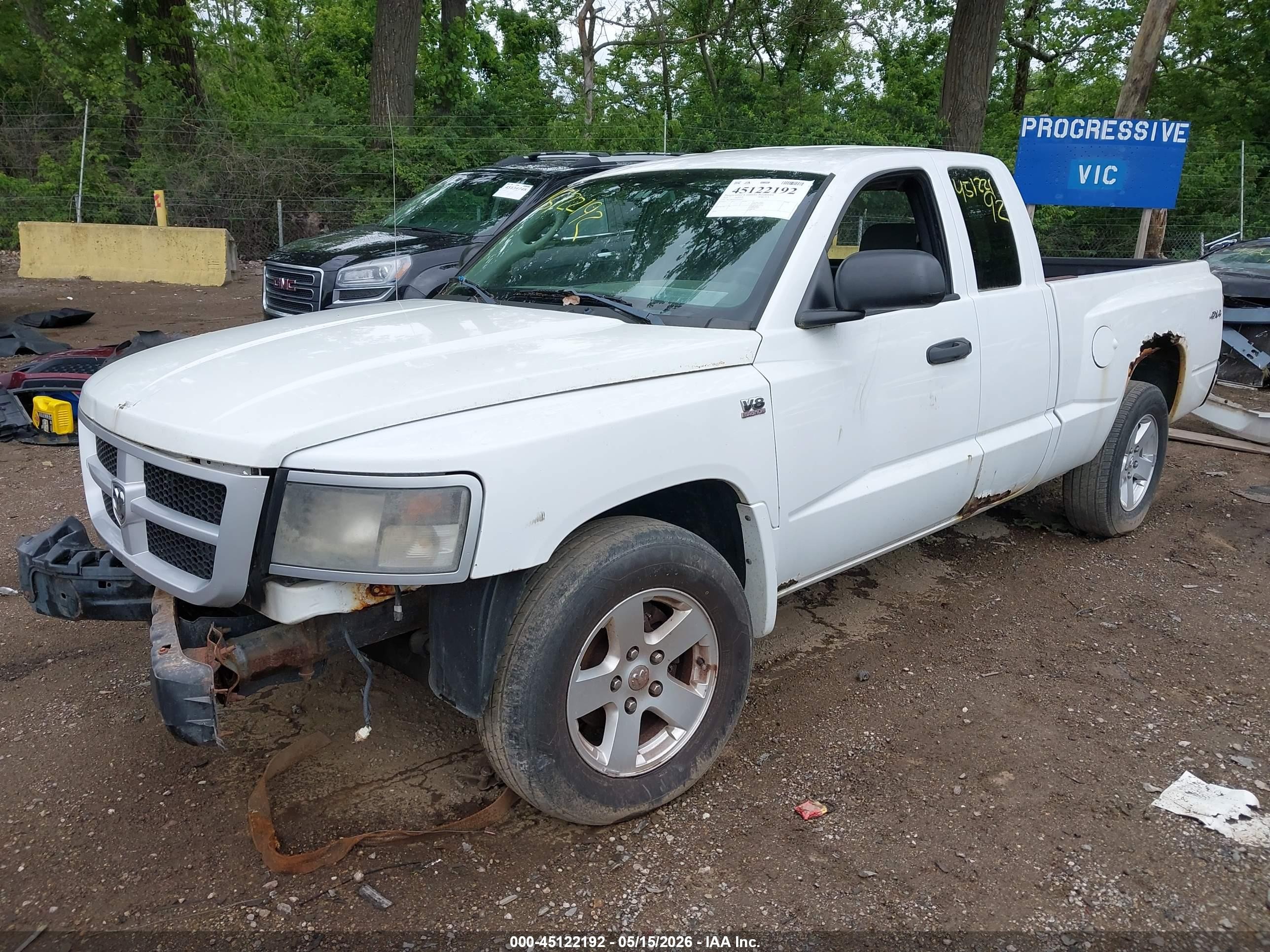 2010 Dodge Dakota Bighorn/lonestar White vin: 1D7CW3BP1AS265027