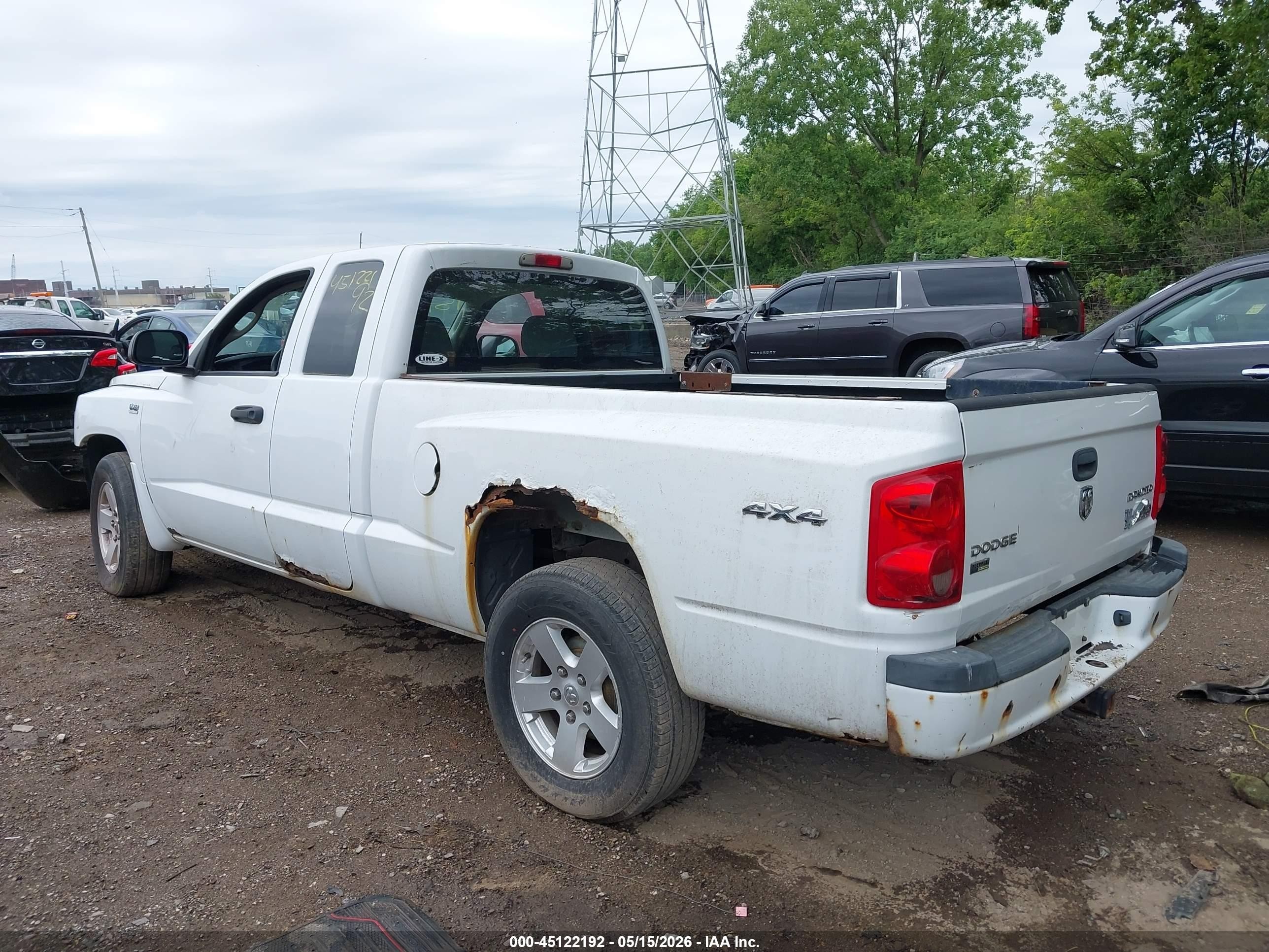 2010 Dodge Dakota Bighorn/lonestar White vin: 1D7CW3BP1AS265027