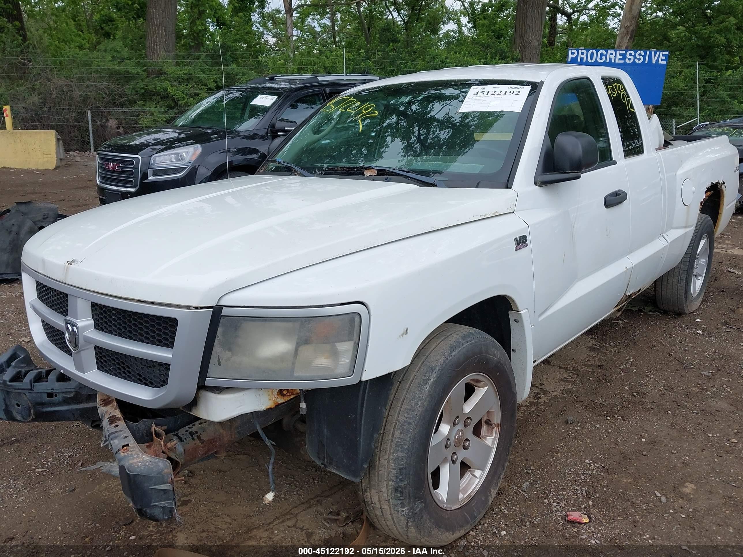 2010 Dodge Dakota Bighorn/lonestar White vin: 1D7CW3BP1AS265027