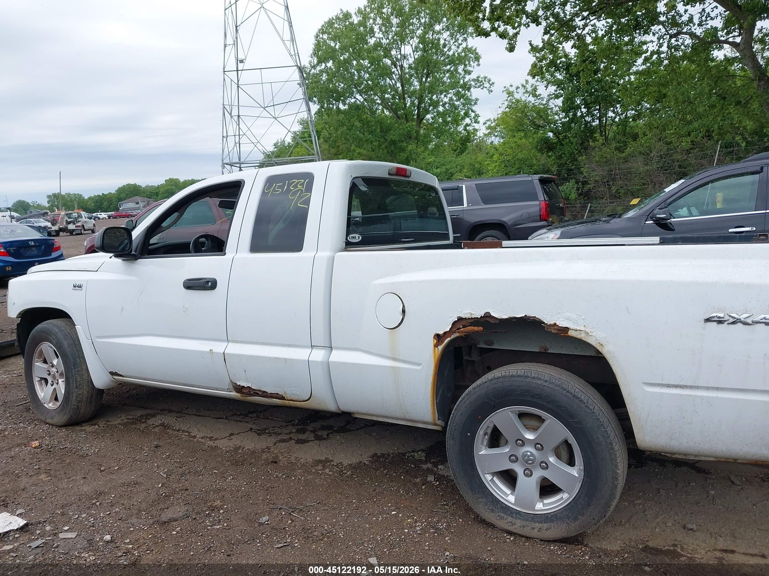 2010 Dodge Dakota Bighorn/lonestar White vin: 1D7CW3BP1AS265027