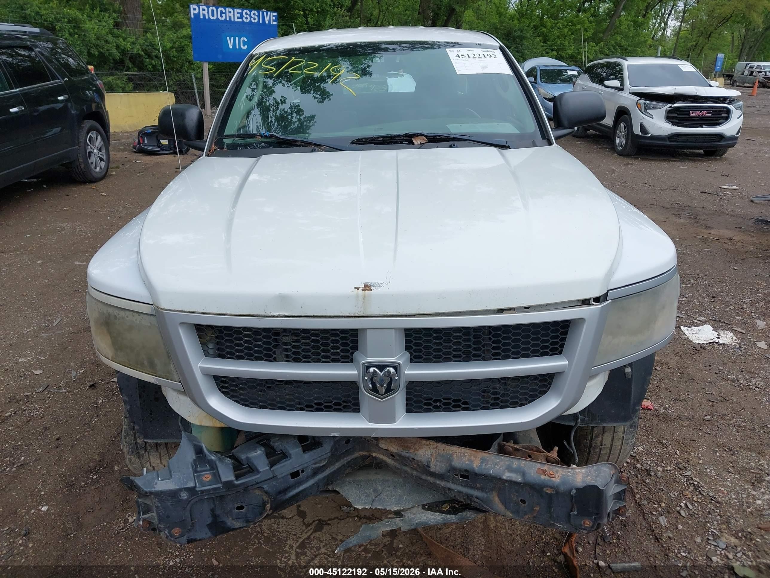 2010 Dodge Dakota Bighorn/lonestar White vin: 1D7CW3BP1AS265027
