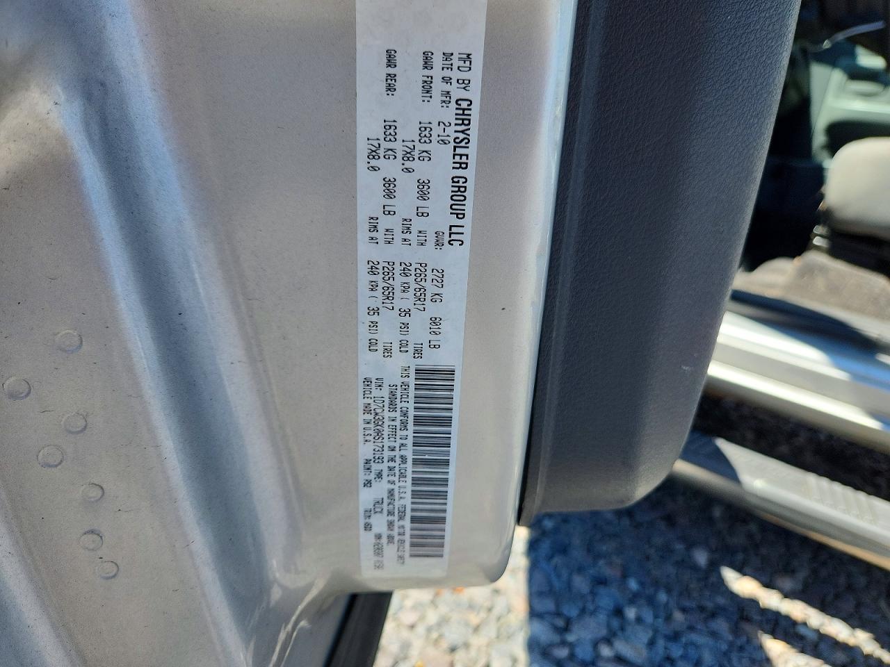 2010 Dodge Dakota Sxt Silver vin: 1D7CW3GK0AS173193