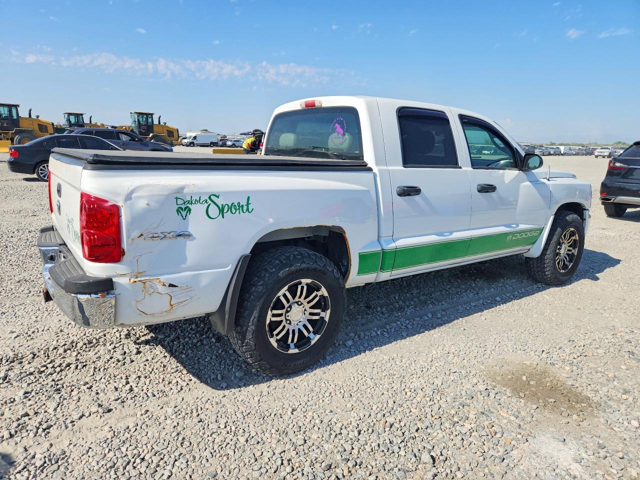 2010 Dodge Dakota Sxt White vin: 1D7CW3GK1AS188558