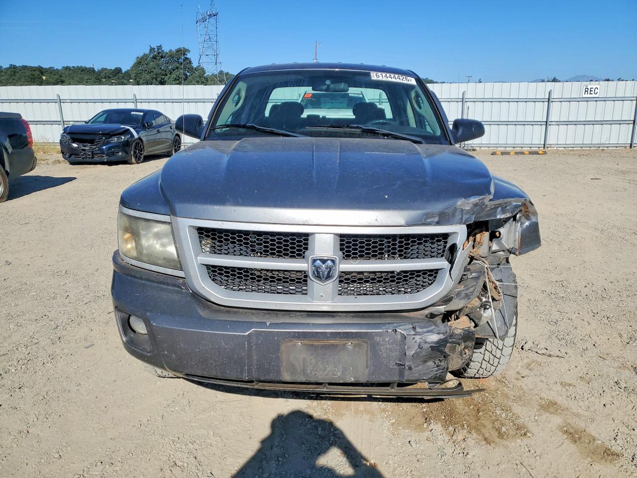2010 Dodge Dakota Sxt Gray vin: 1D7CW3GK1AS221168