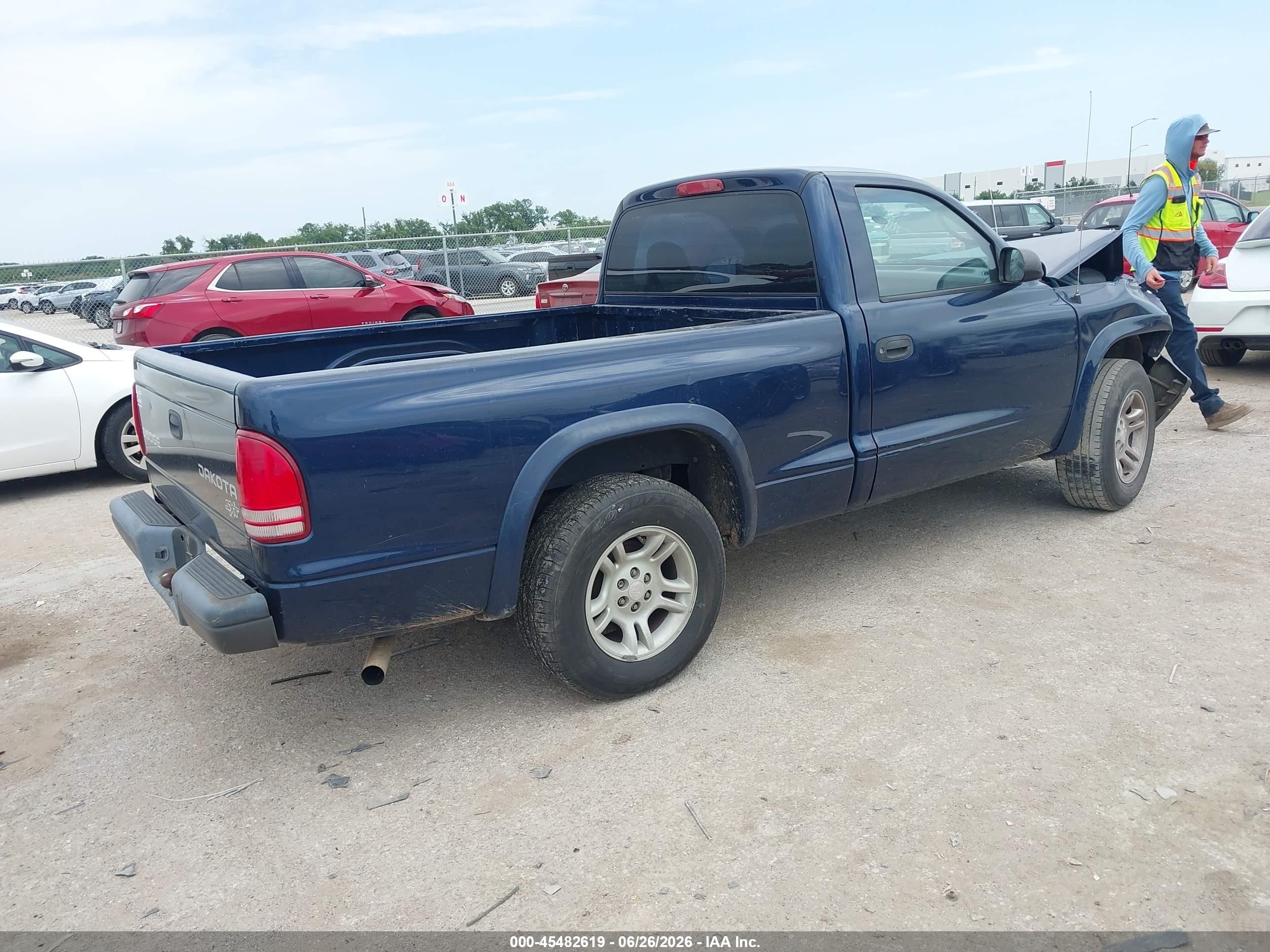 2004 Dodge Dakota   Blue vin: 1D7FL16K34S668925
