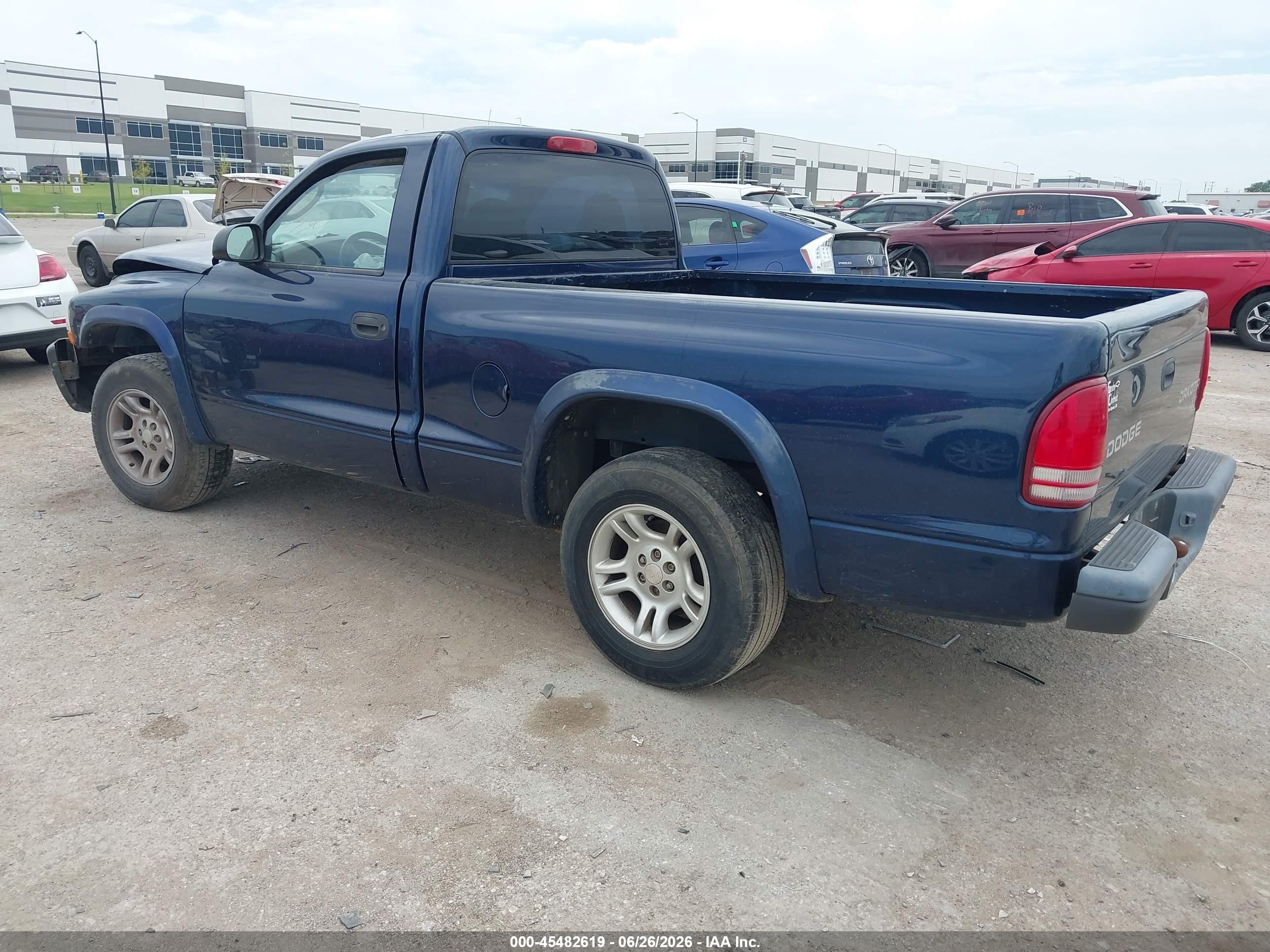 2004 Dodge Dakota   Blue vin: 1D7FL16K34S668925