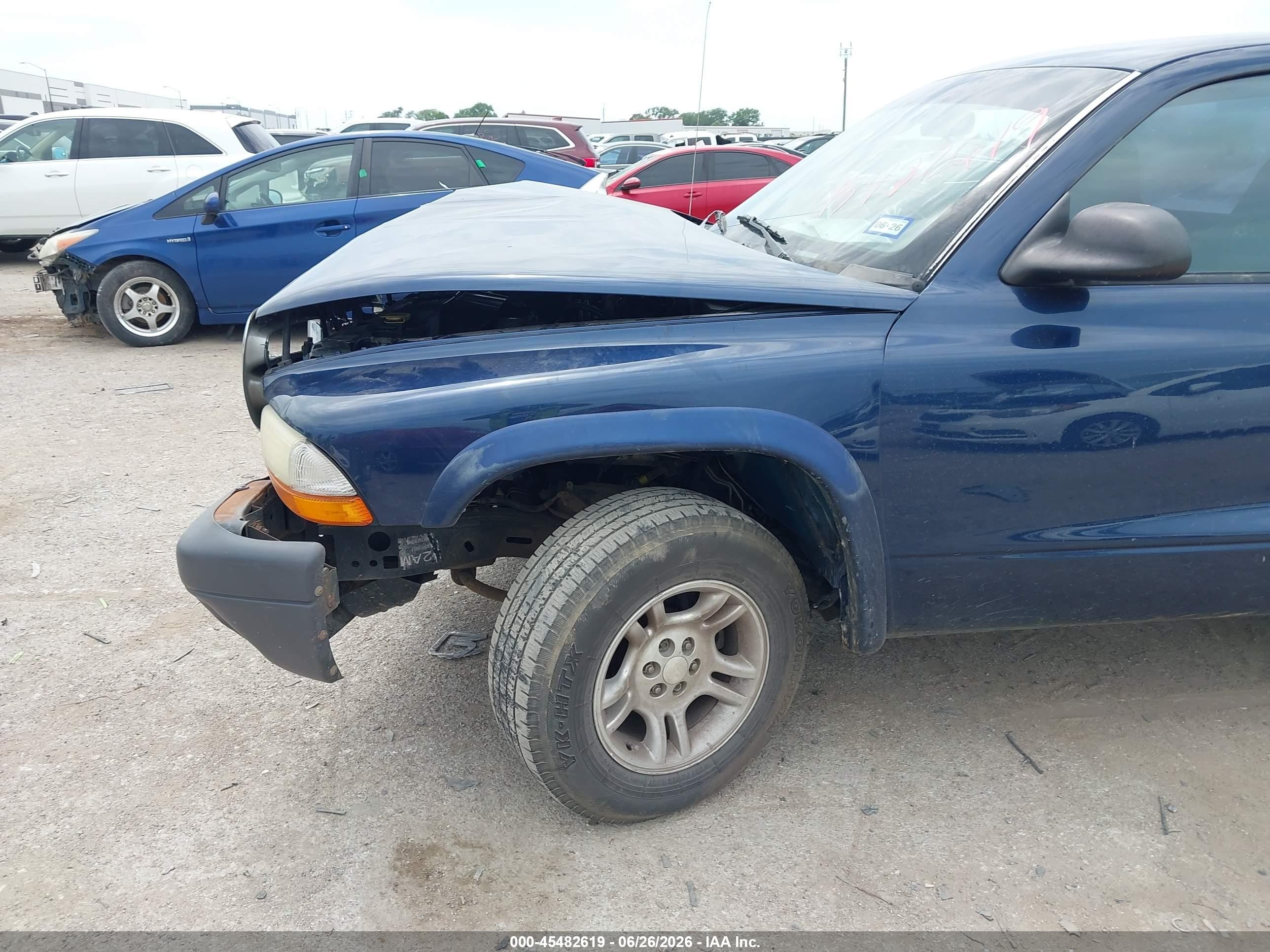 2004 Dodge Dakota   Blue vin: 1D7FL16K34S668925