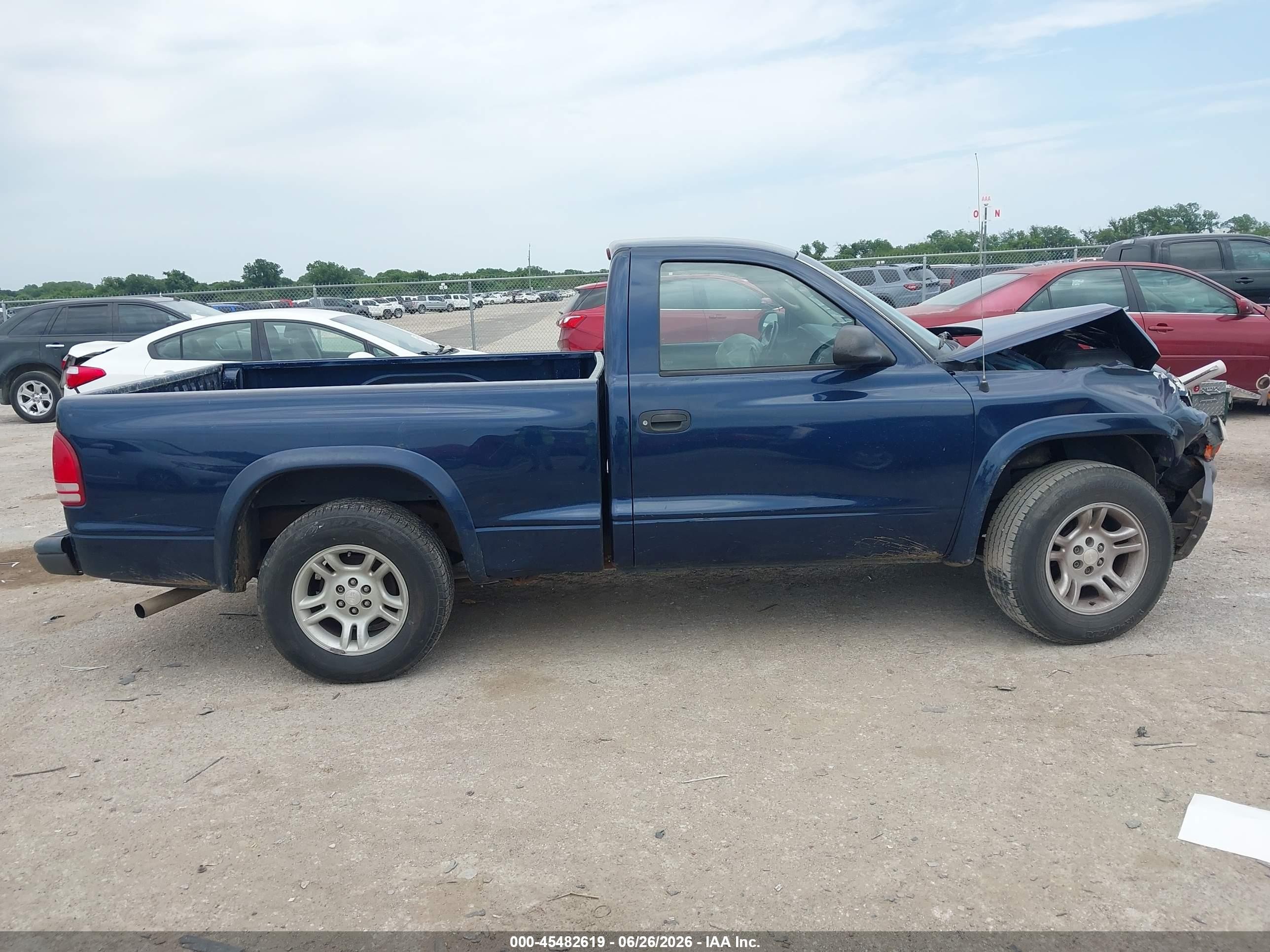 2004 Dodge Dakota   Blue vin: 1D7FL16K34S668925