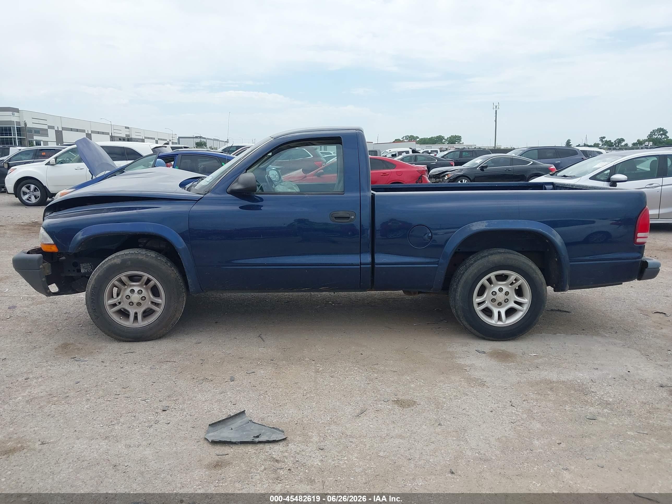 2004 Dodge Dakota   Blue vin: 1D7FL16K34S668925
