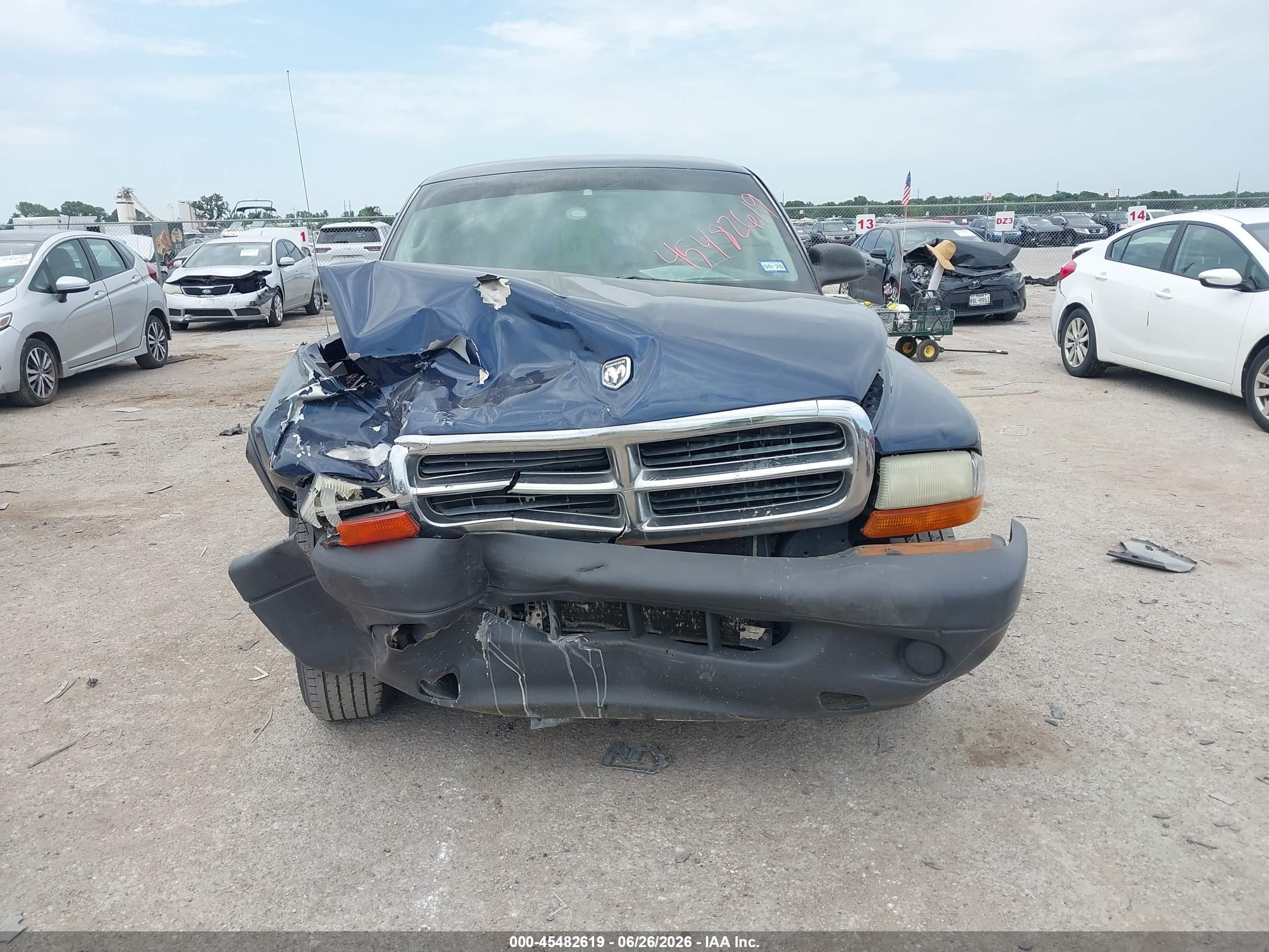 2004 Dodge Dakota   Blue vin: 1D7FL16K34S668925