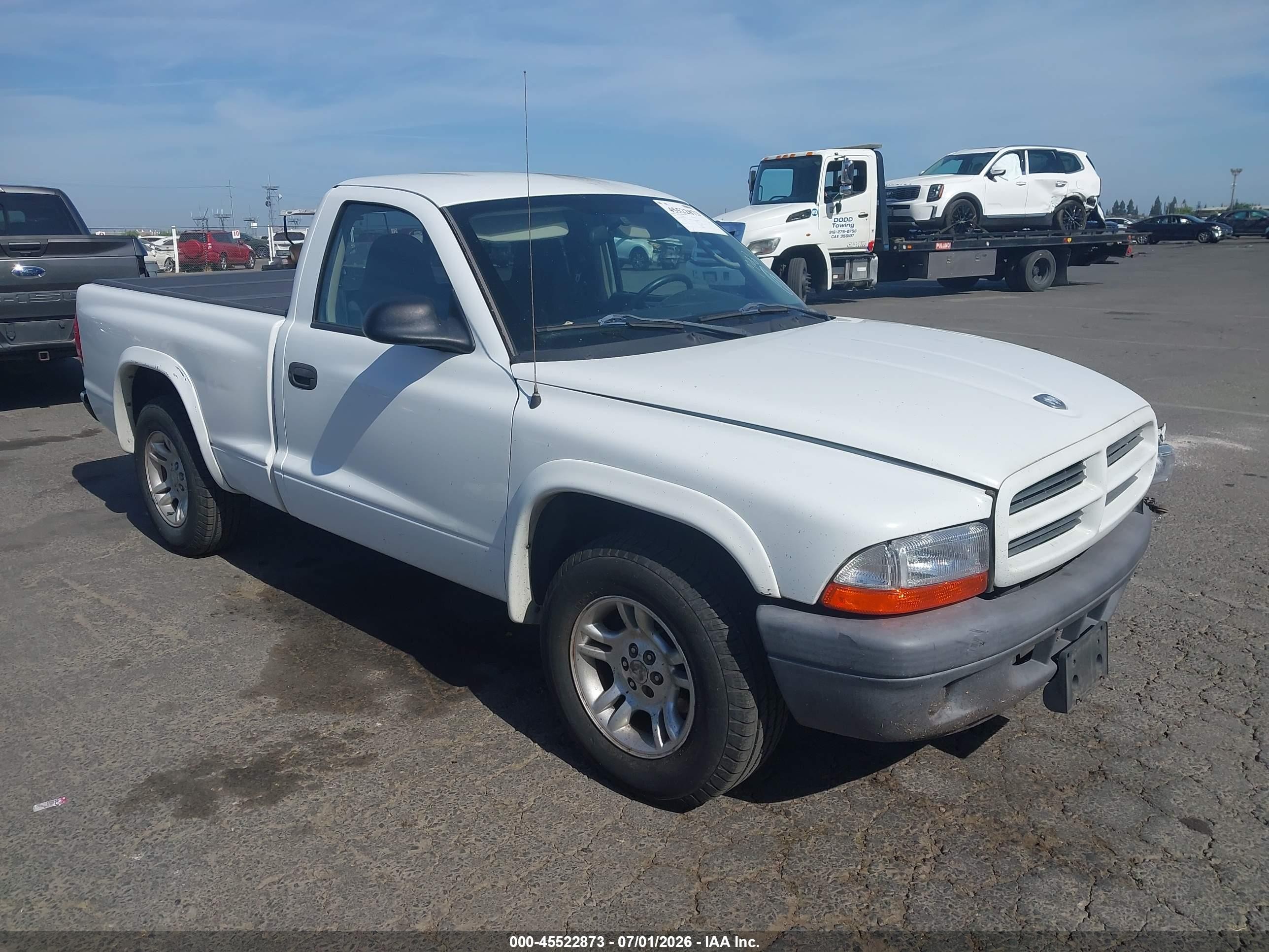 2003 Dodge Dakota   White vin: 1D7FL16X03S196323