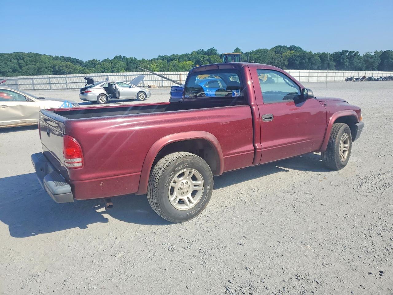 2003 Dodge Dakota Sxt Burgundy vin: 1D7FL16X33S191939
