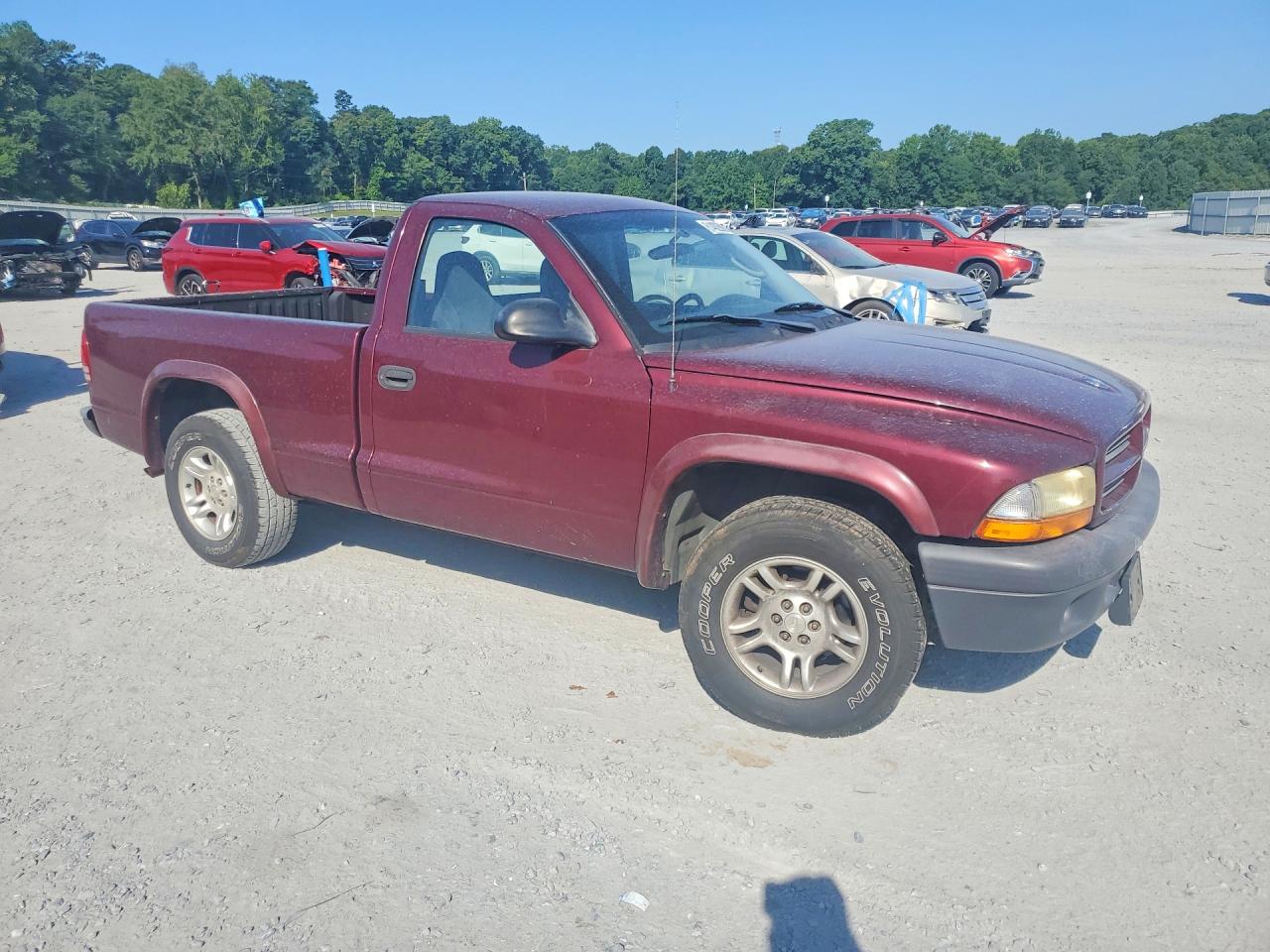 2003 Dodge Dakota Sxt Burgundy vin: 1D7FL16X33S191939