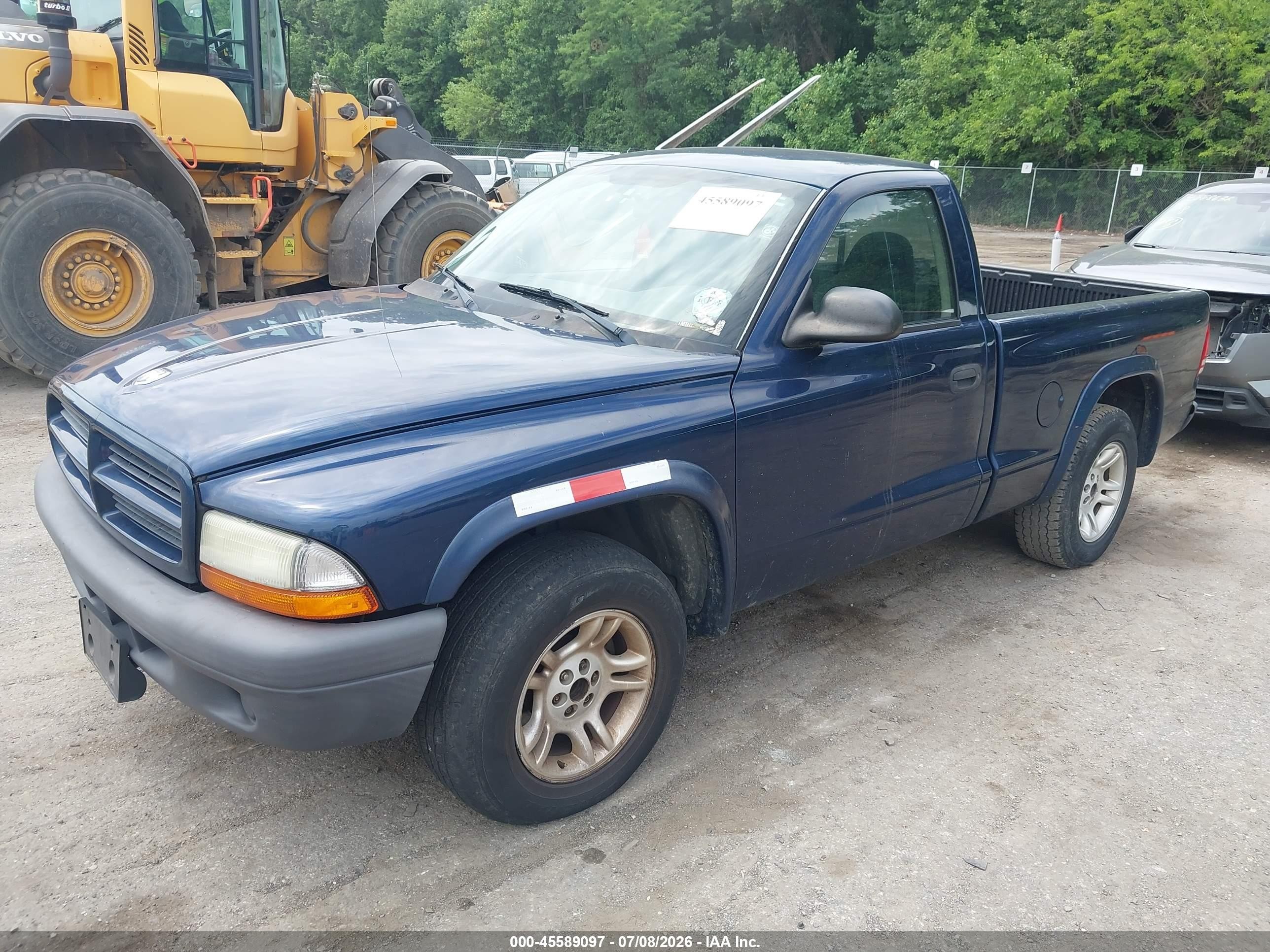 2003 Dodge Dakota   Blue vin: 1D7FL16X33S278935