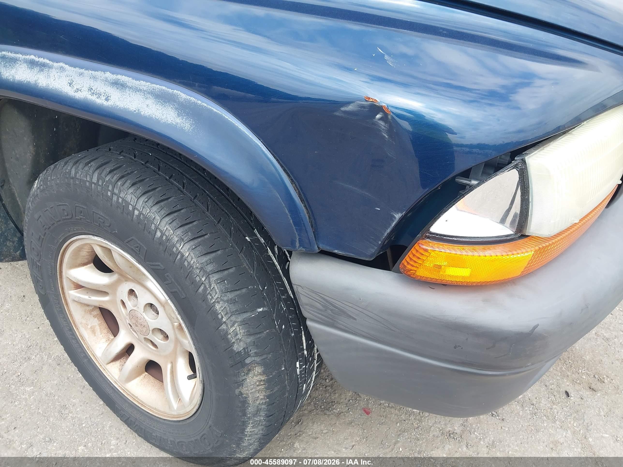 2003 Dodge Dakota   Blue vin: 1D7FL16X33S278935
