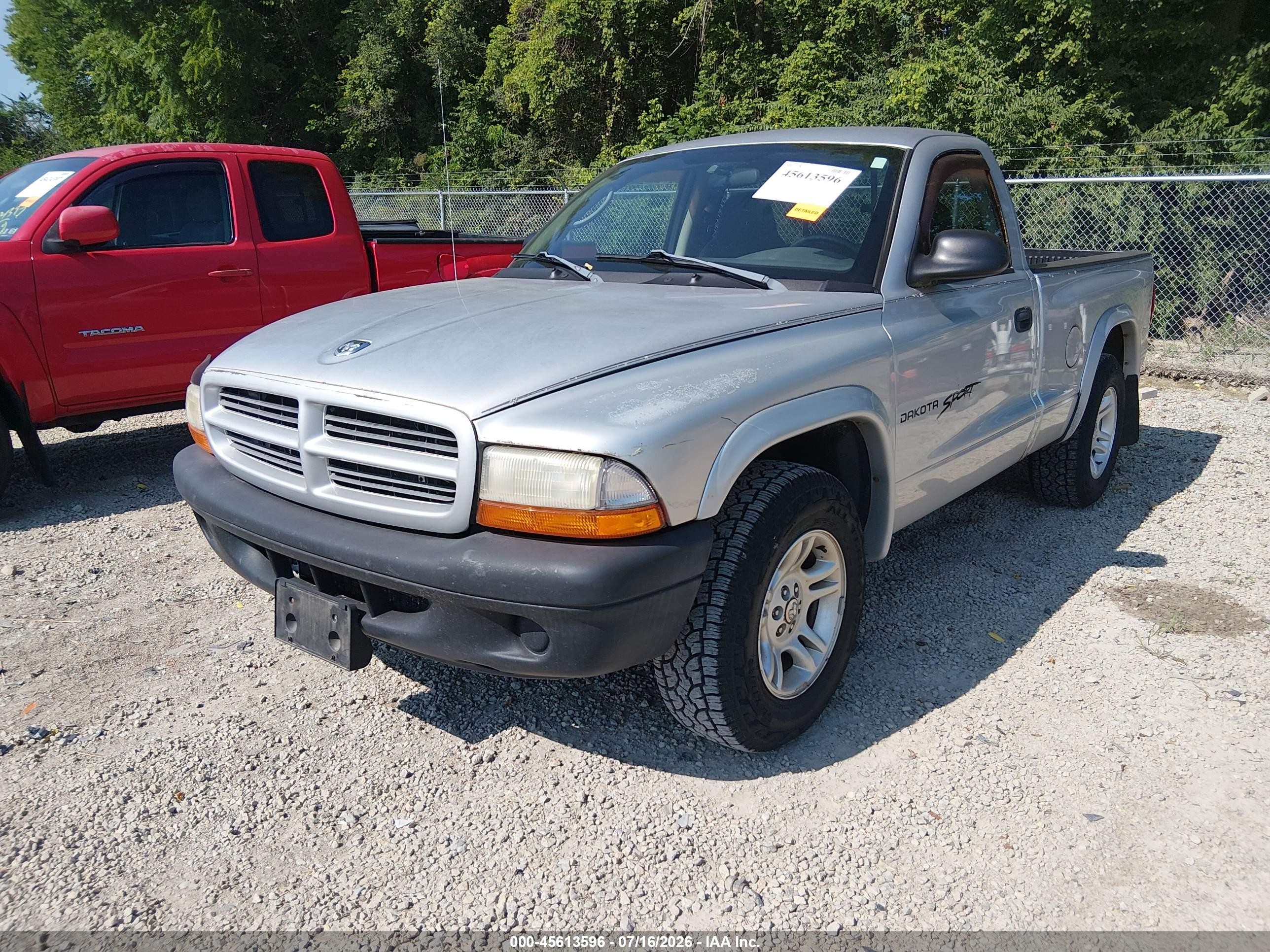 2003 Dodge Dakota   Silver vin: 1D7FL16X43S350189