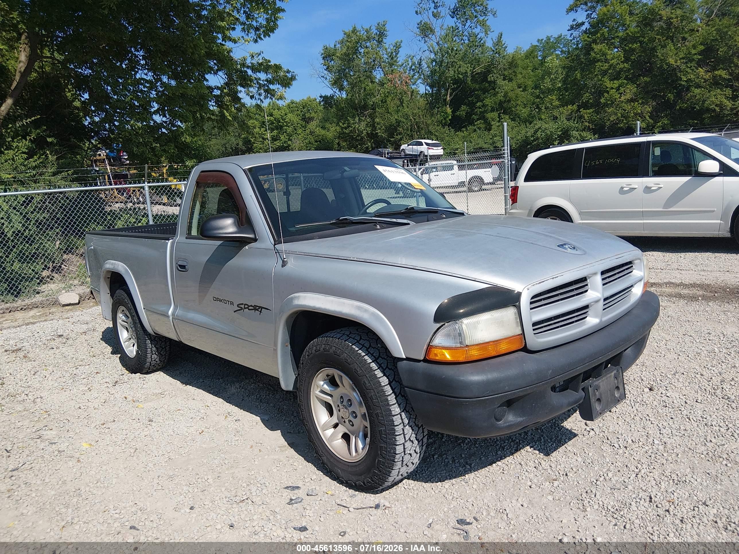 2003 Dodge Dakota   Silver vin: 1D7FL16X43S350189