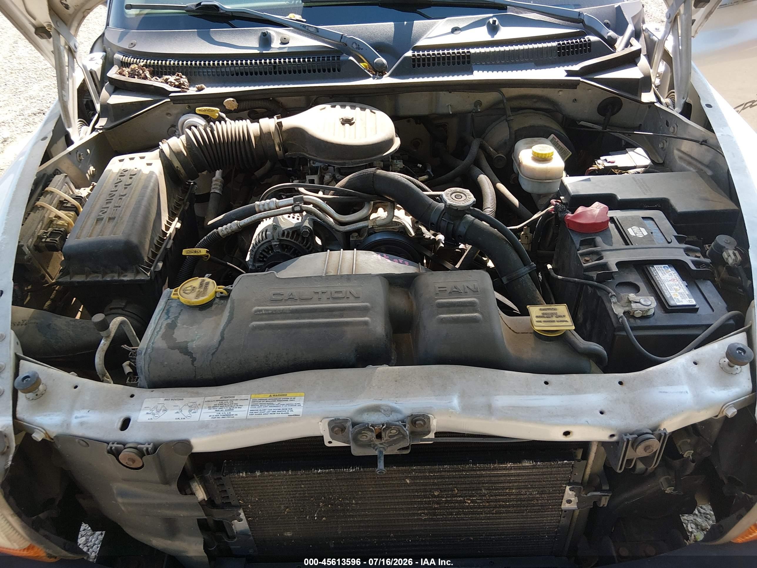 2003 Dodge Dakota   Silver vin: 1D7FL16X43S350189