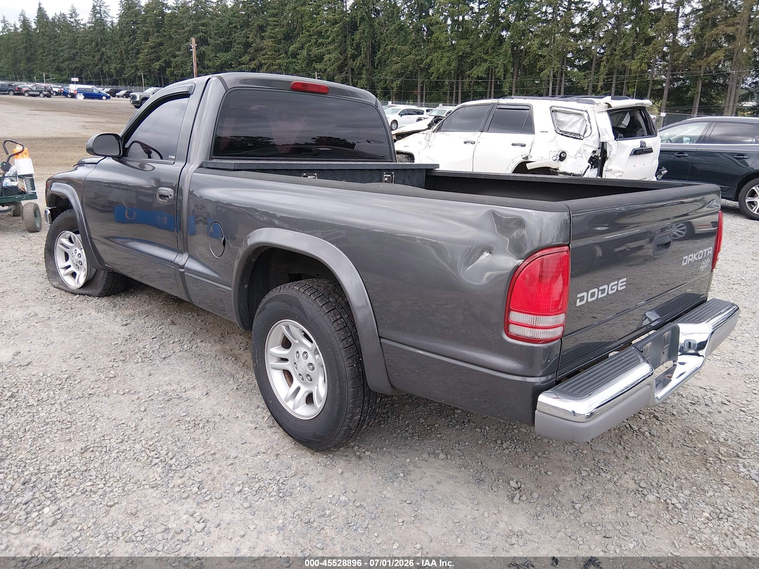 2003 Dodge Dakota   Gray vin: 1D7FL16X53S184488