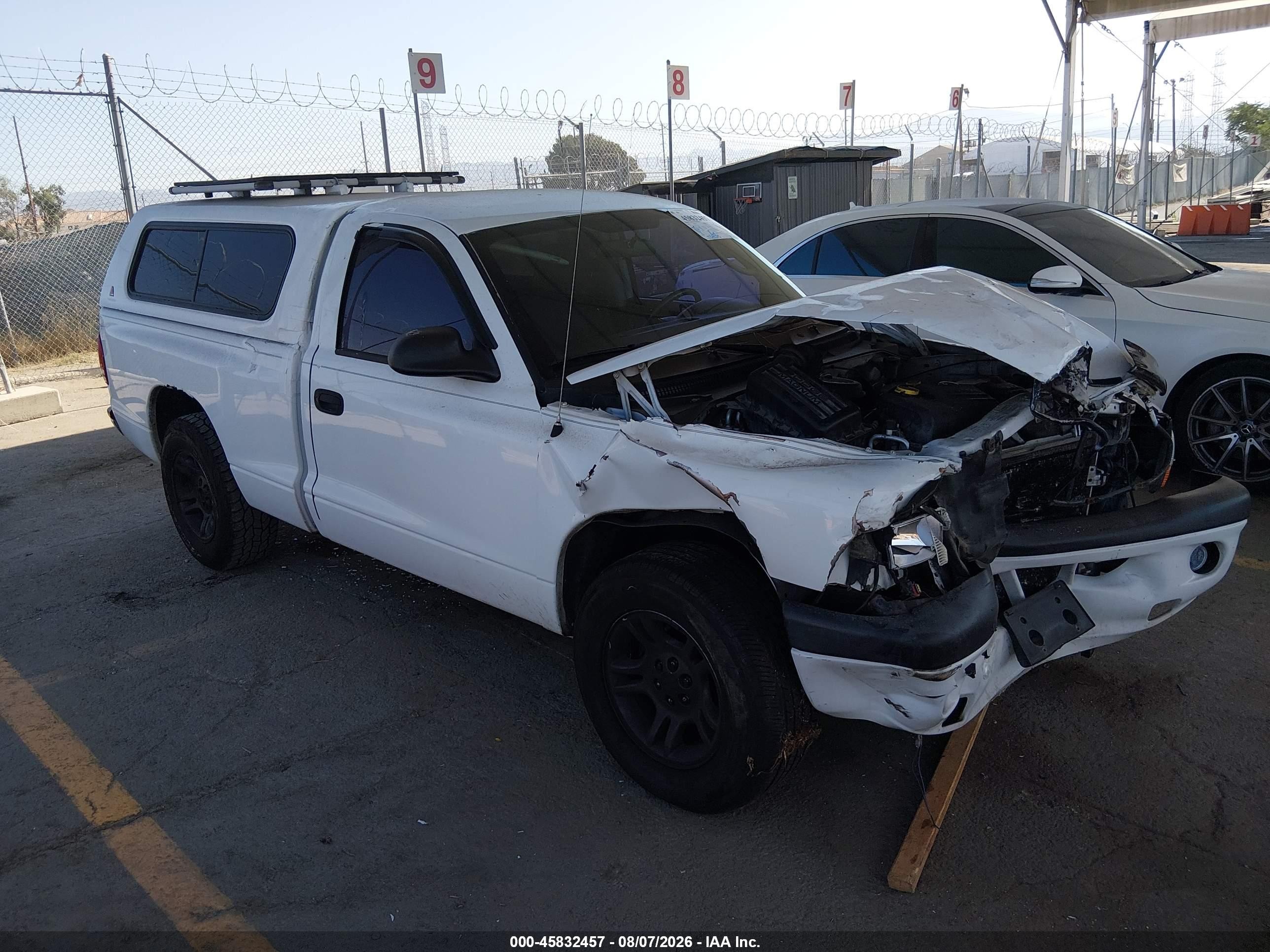 2003 Dodge Dakota Sport White vin: 1D7FL36X53S319187