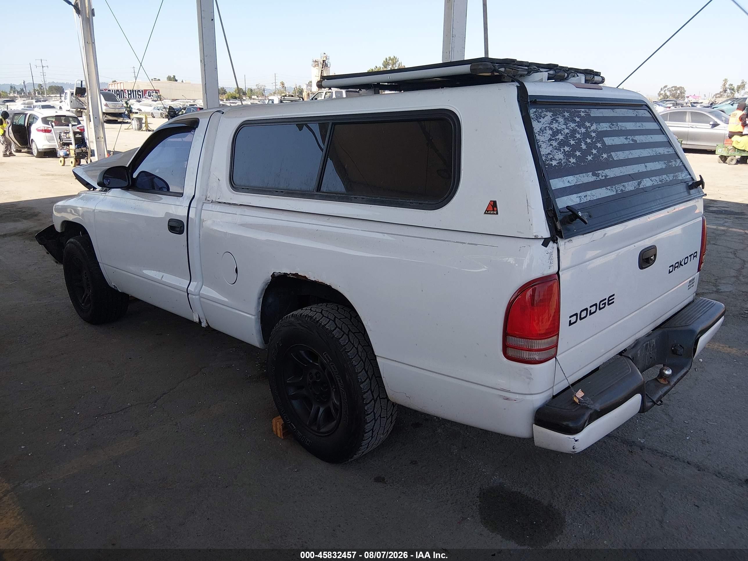 2003 Dodge Dakota Sport White vin: 1D7FL36X53S319187