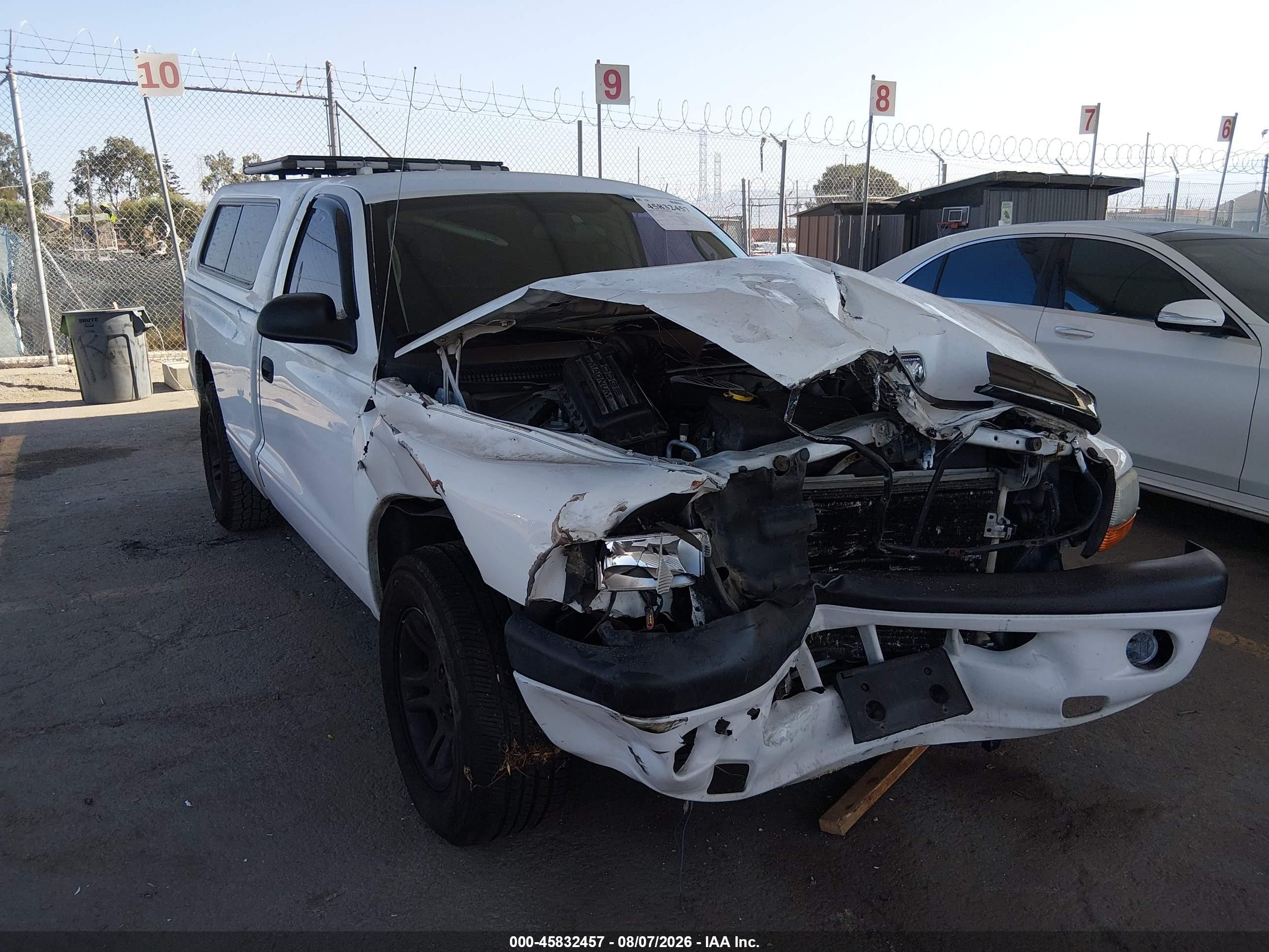 2003 Dodge Dakota Sport White vin: 1D7FL36X53S319187
