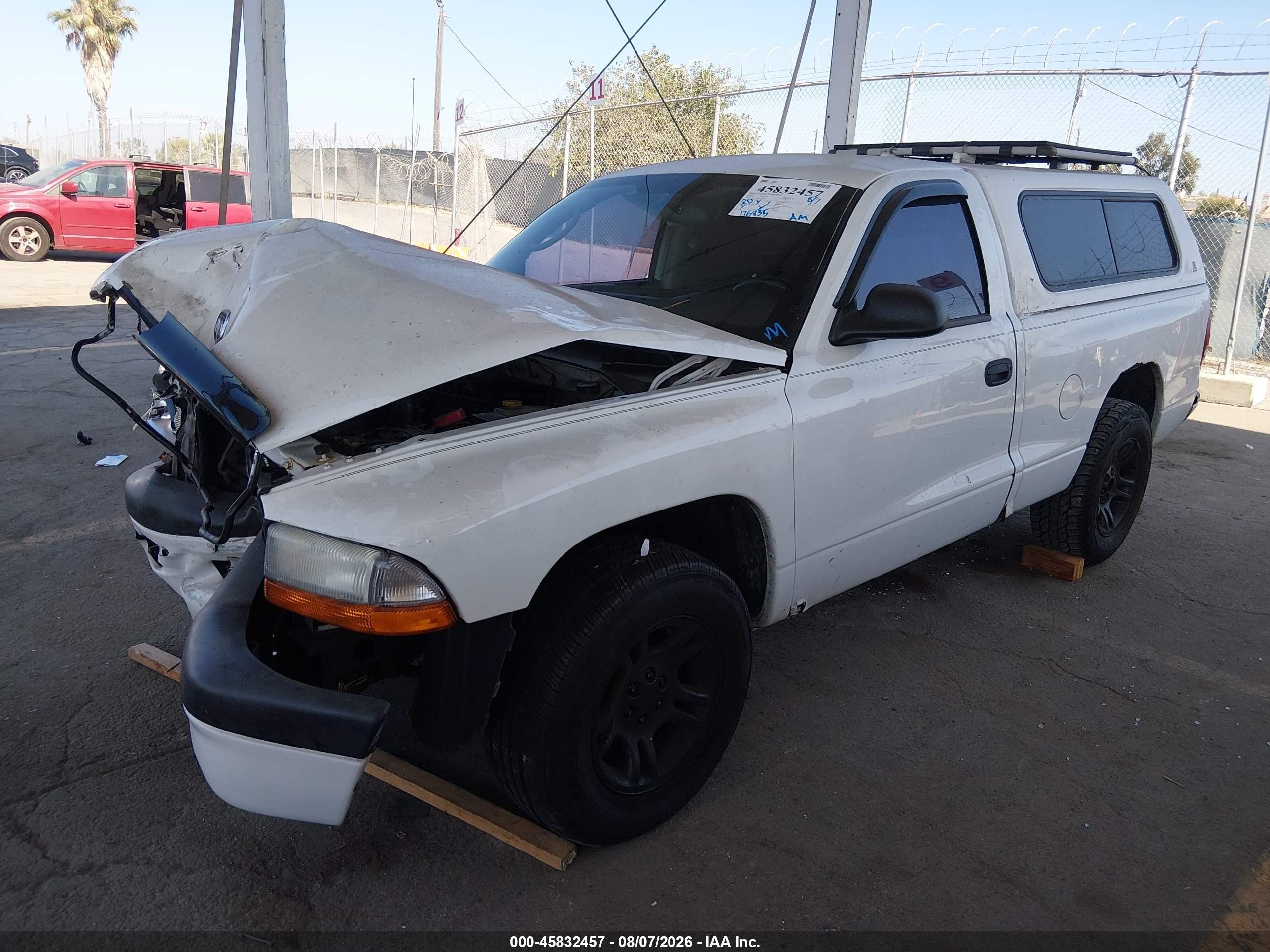 2003 Dodge Dakota Sport White vin: 1D7FL36X53S319187