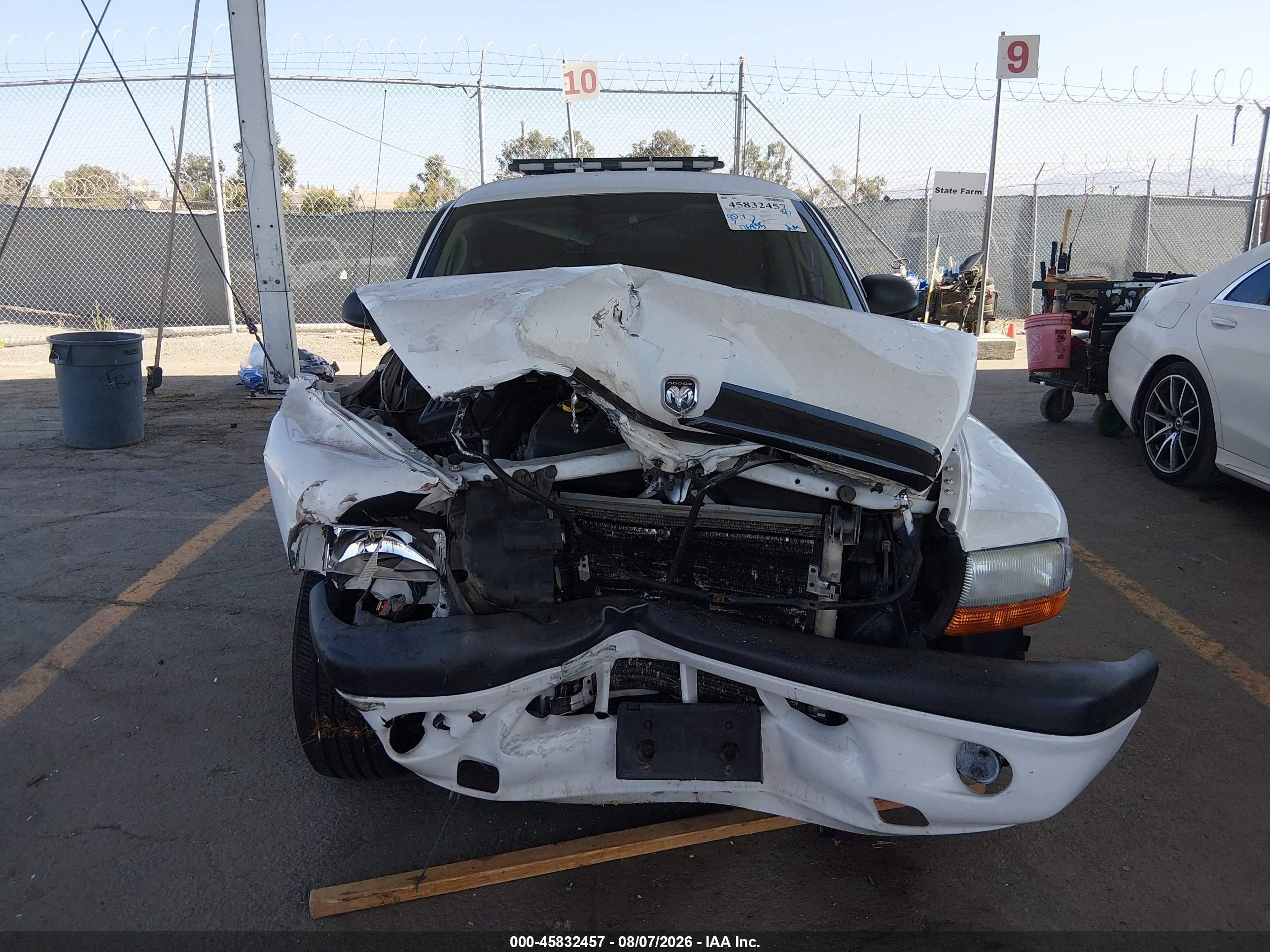 2003 Dodge Dakota Sport White vin: 1D7FL36X53S319187