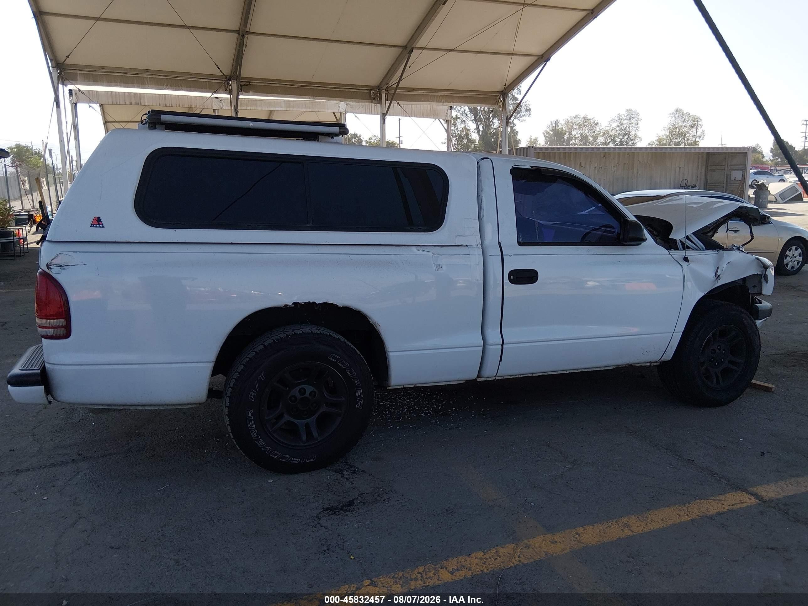 2003 Dodge Dakota Sport White vin: 1D7FL36X53S319187